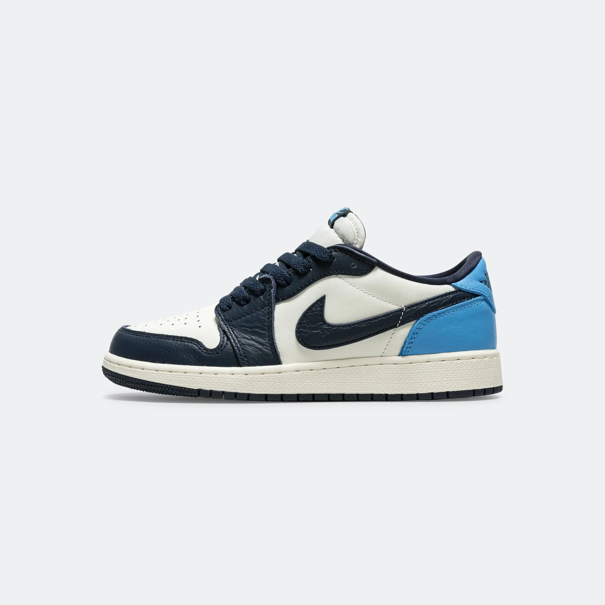 Air Jordan 1 Low OG (GS) - Obsidian/University Blue-Sail Support Ready Built For Walk