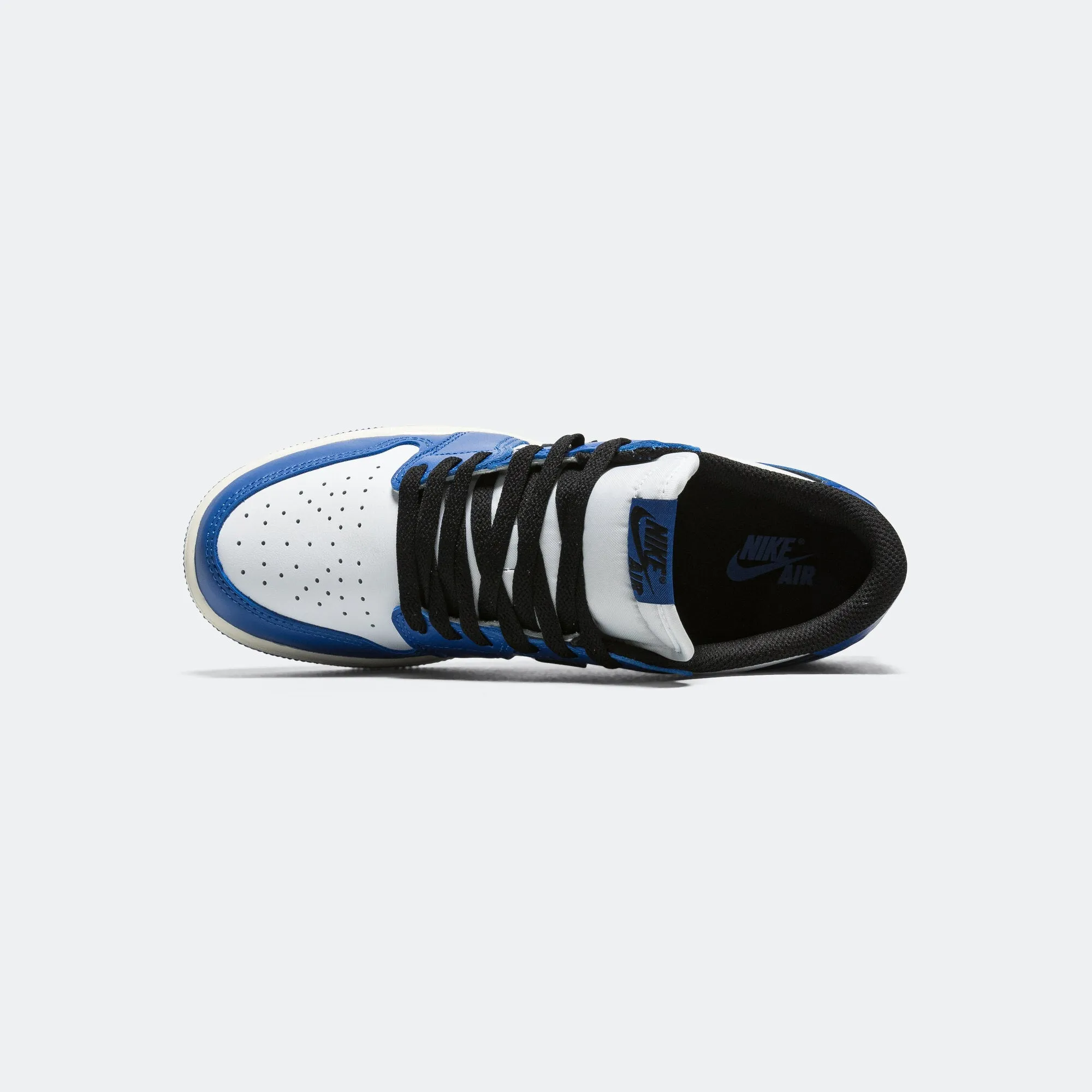 Air Jordan 1 Low OG (GS) - White/Black-Game Royal-Sail Dynamic Cushioning System
