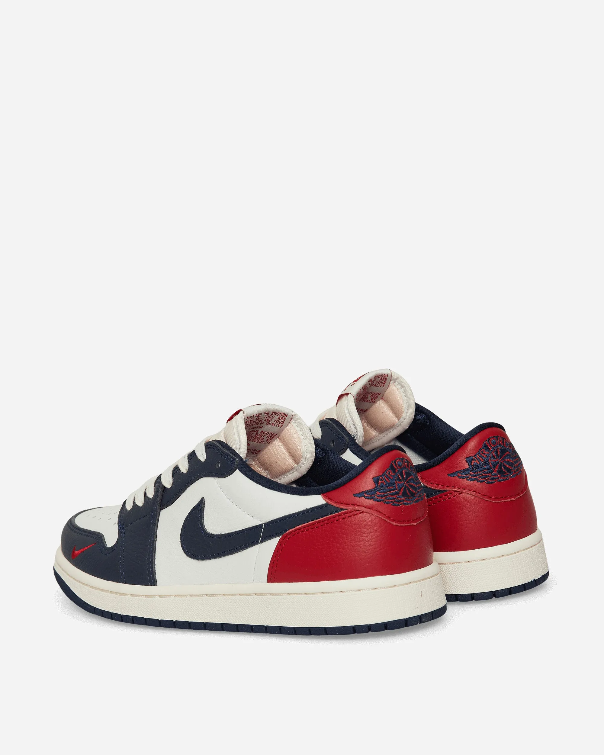 Air Jordan 1 Low OG Sneakers Gym Red / Midnight Navy EVA sole Shock Support