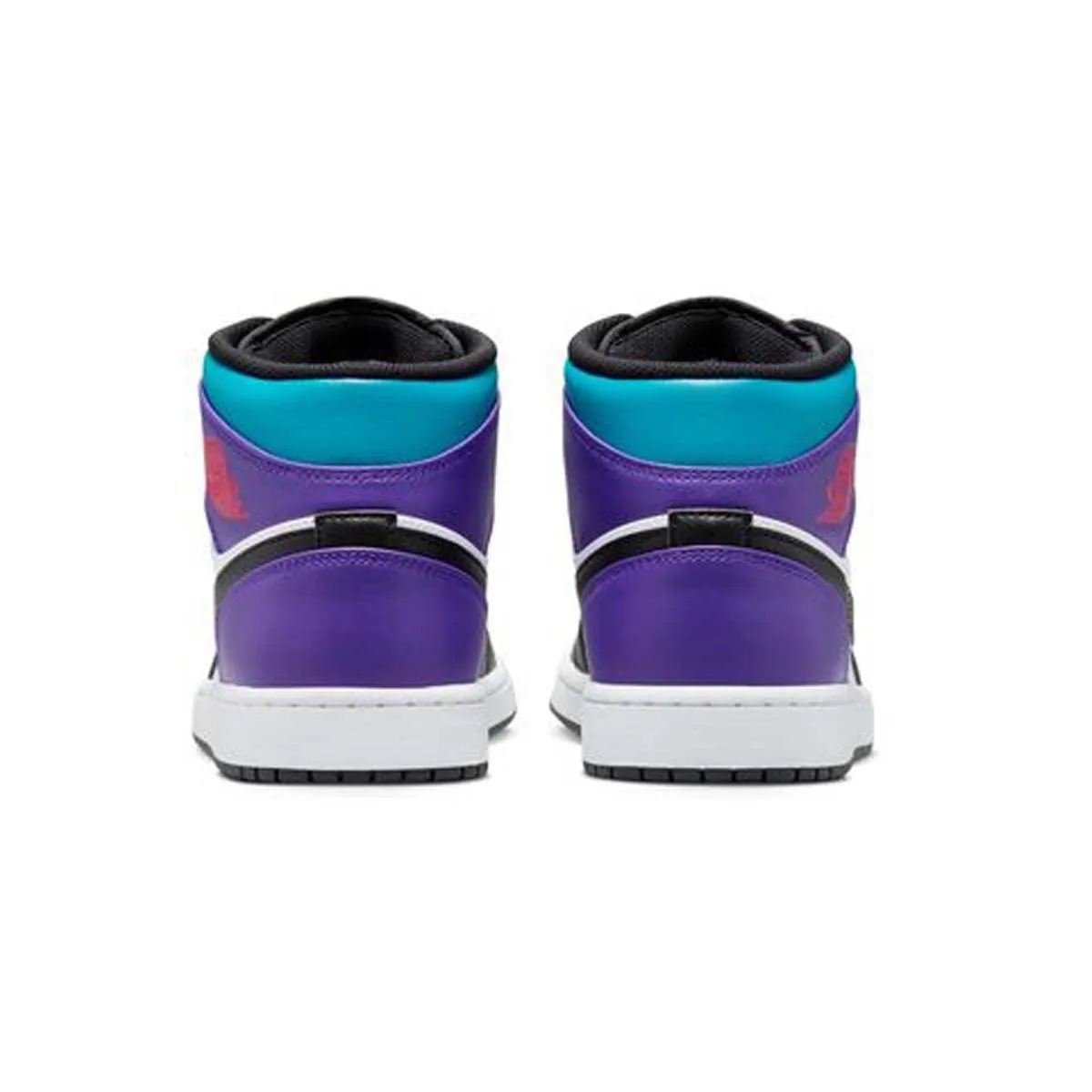 Easy Clean Surface Compression Molded EVA Air Jordan 1 Mid 'Aqua Purple'