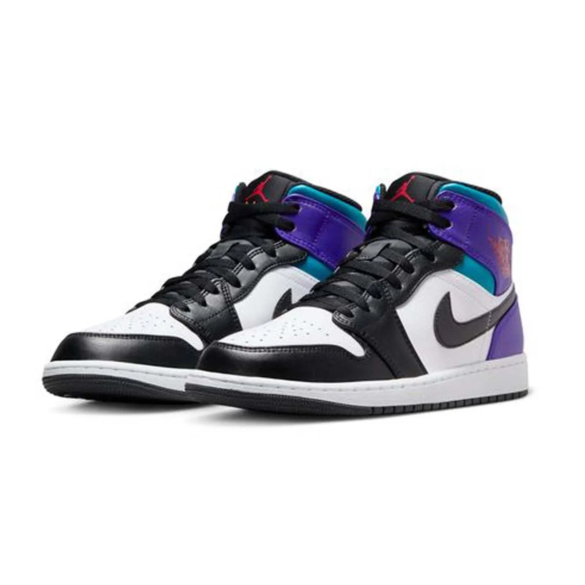 Air Cushioned Sole Air Jordan 1 Mid 'Aqua Purple'