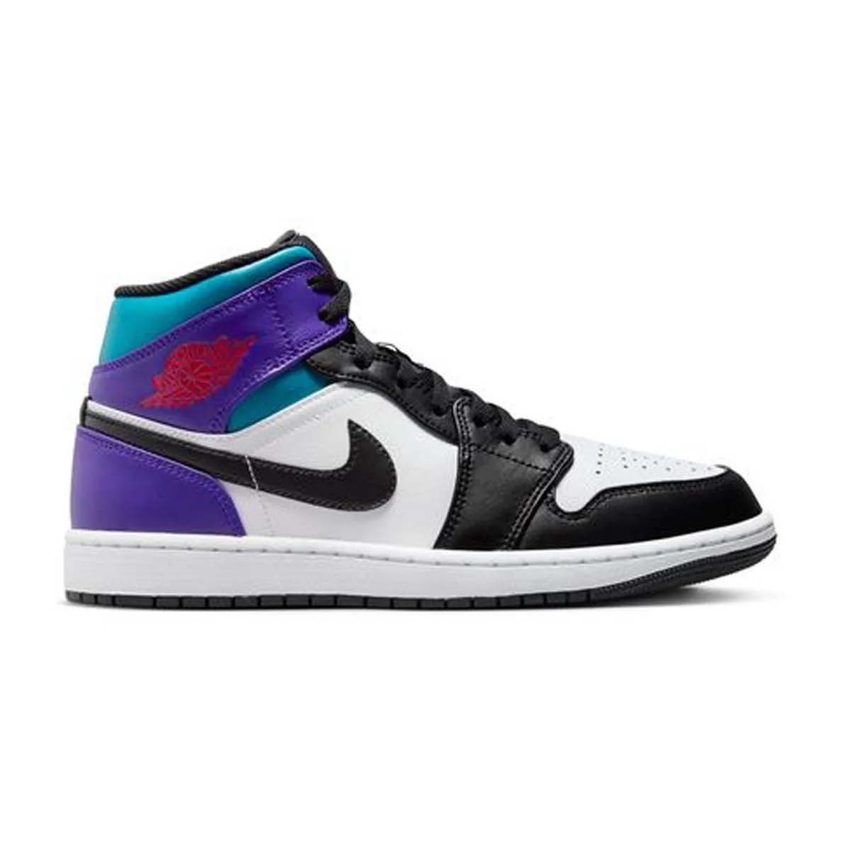 Shock Control Run Errands Air Jordan 1 Mid 'Aqua Purple'