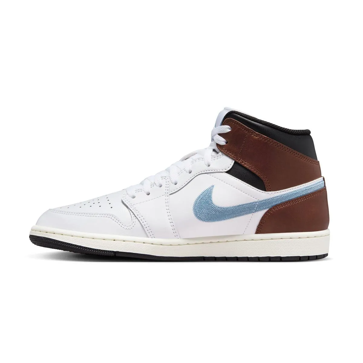 Comfortable Upper Boosted style Air Jordan 1 Mid SE 'Brown Blue Grey'