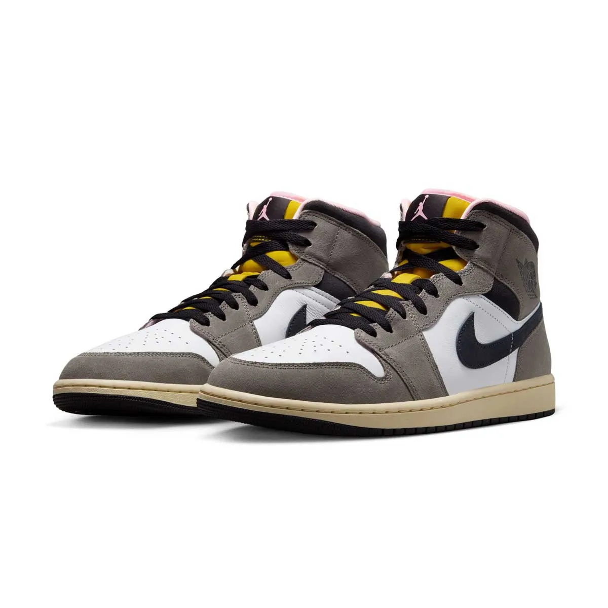 Ergonomic Lacing System Sneaker Retailers Air Jordan 1 Mid SE 'Cave Stone'