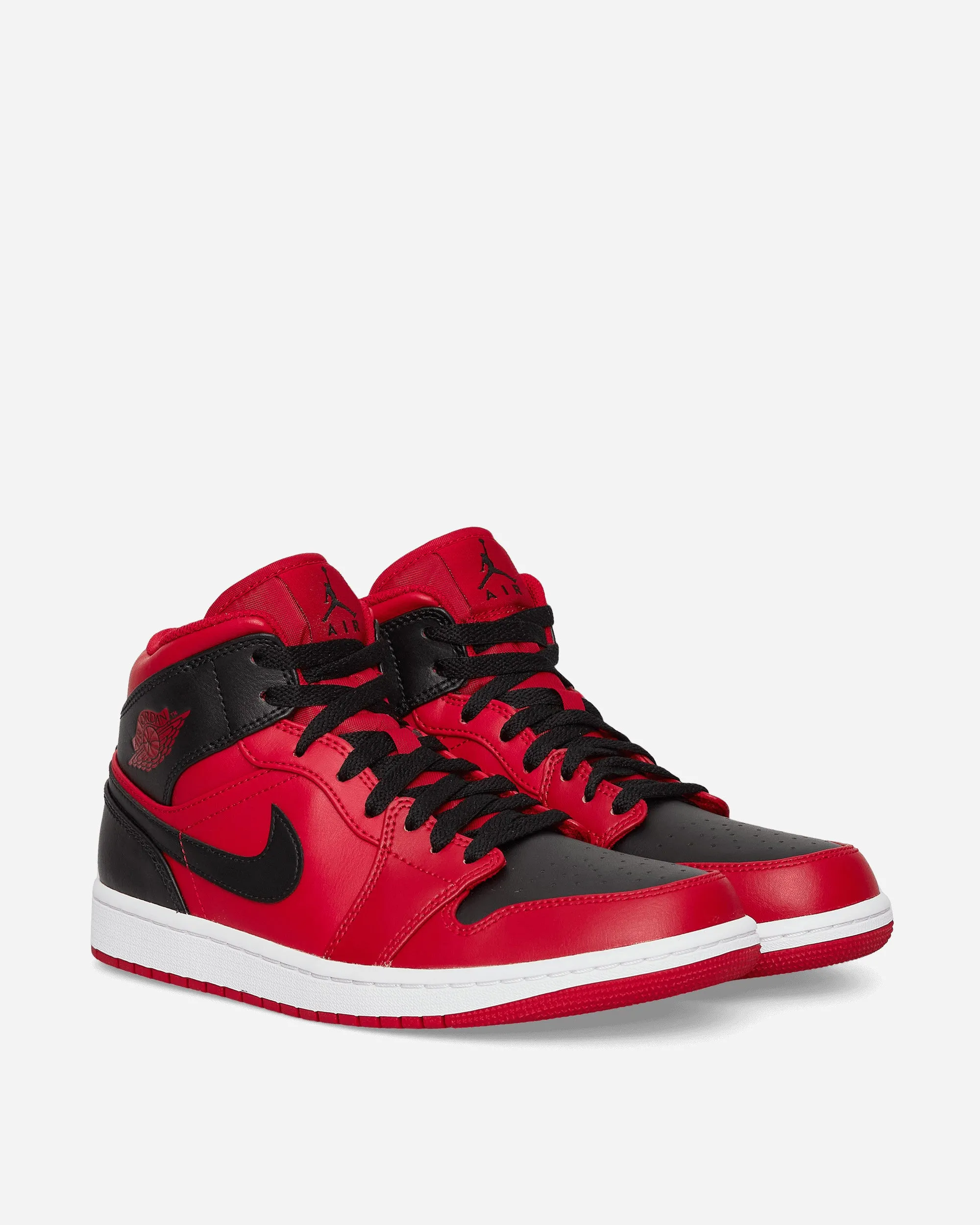 City Chic Practical Use Air Jordan 1 Mid Sneakers Gym Red / Black
