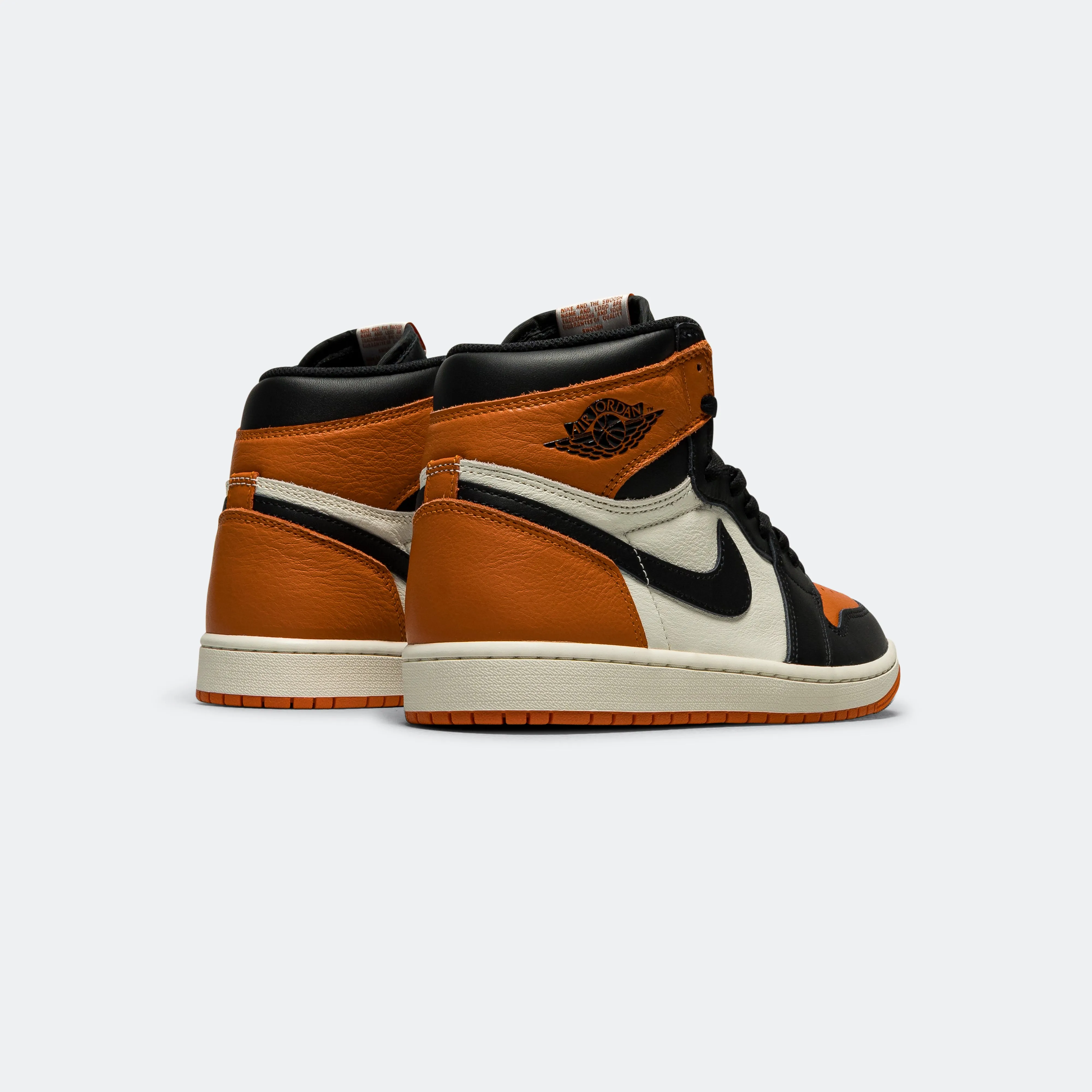 Reactive Propulsion Abrasion Protection Air Jordan 1 Retro High OG - Black/Black-Sail-Starfish