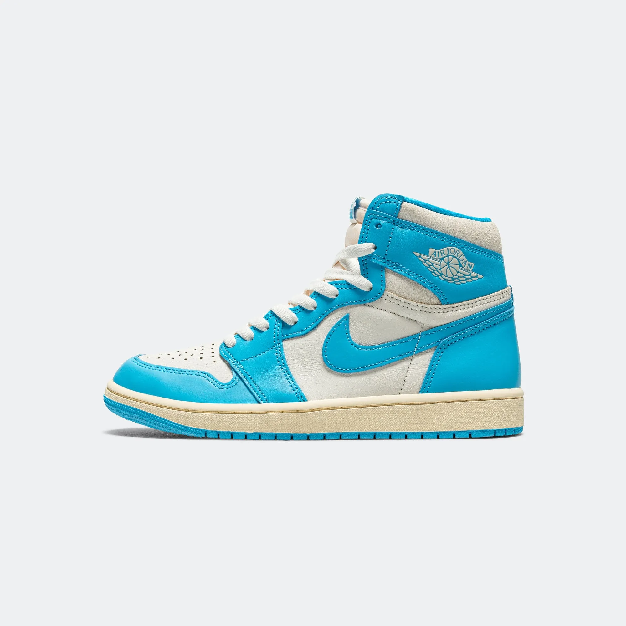 Durable Lace System Recycled fabric Air Jordan 1 Retro High OG - Dark Powder Blue/Sail
