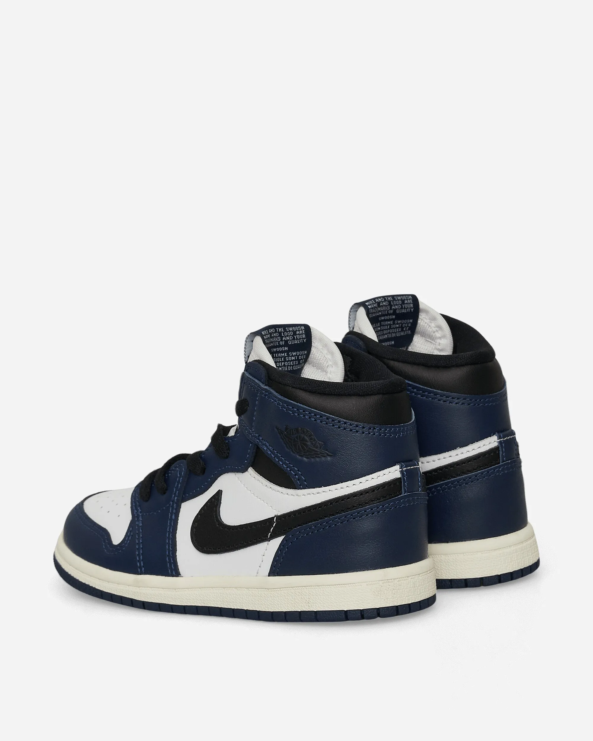 Marathon Day Velcro Strap Air Jordan 1 Retro High OG (TD) Sneakers Midnight Navy