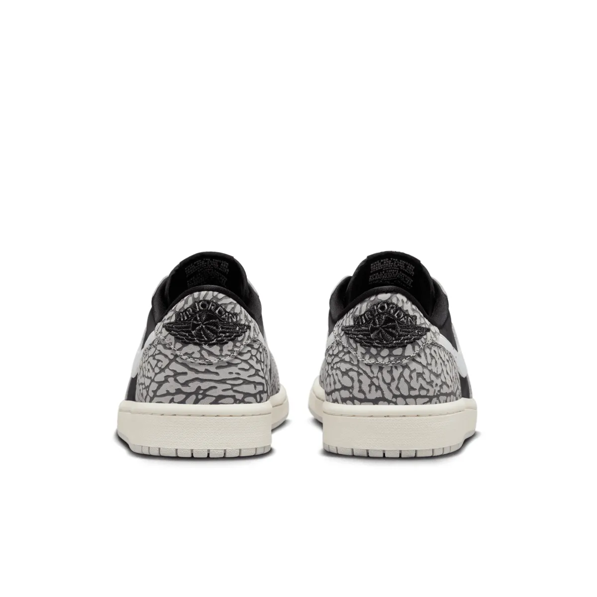 Air Jordan 1 Retro Low OG 'Black Elephant' Streamlined silhouette Soft Fabric