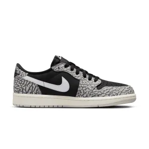 Sculpted durability Air Jordan 1 Retro Low OG 'Black Elephant'