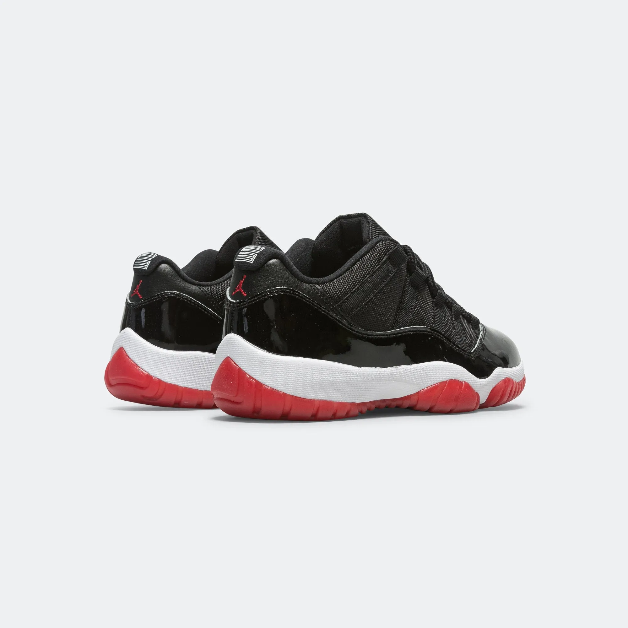 Breathable Air Jordan 11 Retro Low - Black/Varsity Red-White