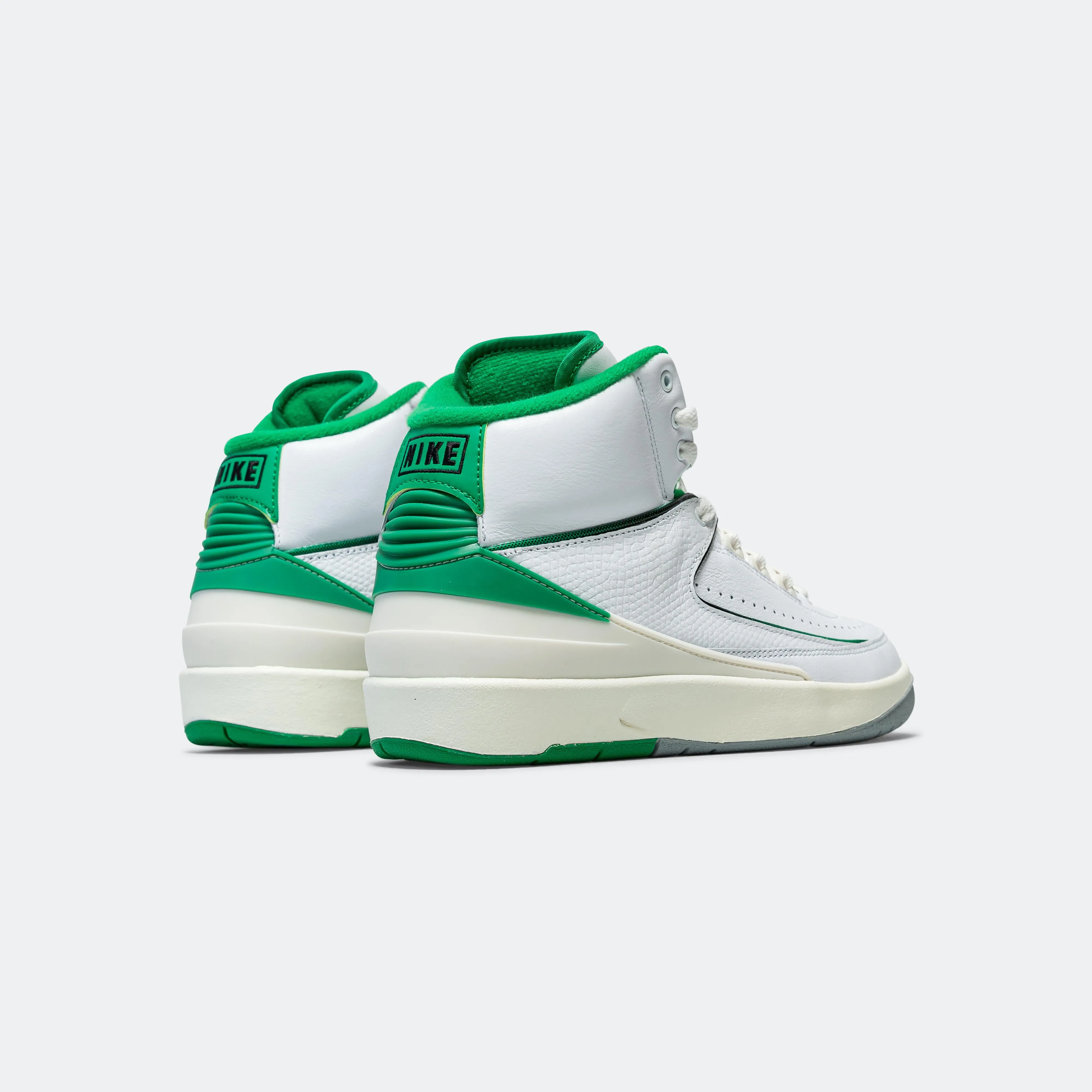Support Gear Air Jordan 2 (GS)  - White/Lucky Green-Sail-Lt Steel Grey