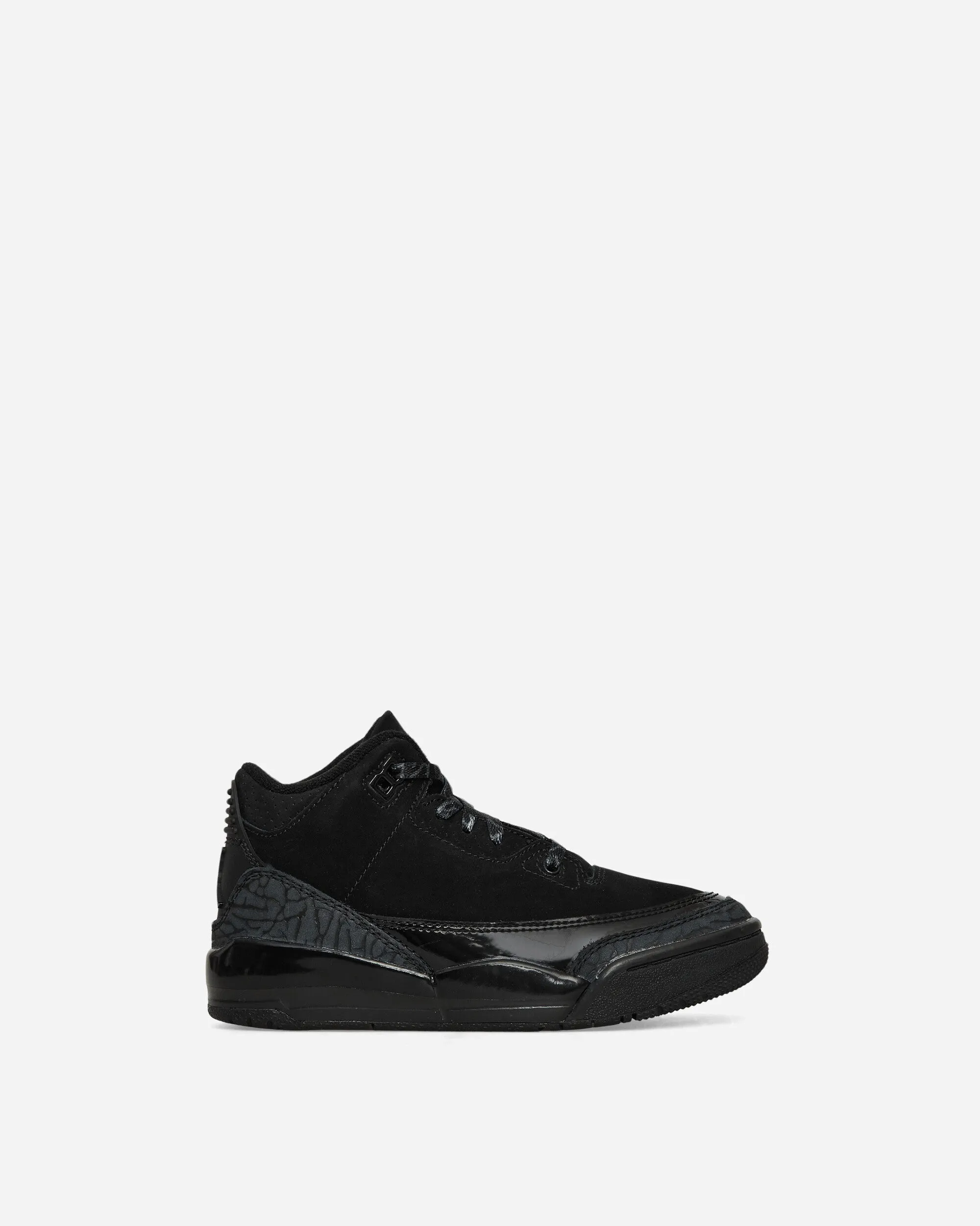 Air Jordan 3 (PS) Sneakers Black Cat Clean Surface Knit Design