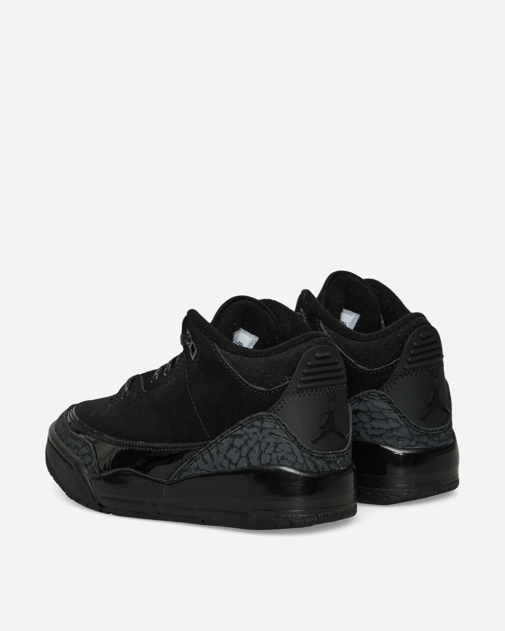 Fit Anytime Flat Style Air Jordan 3 (PS) Sneakers Black Cat