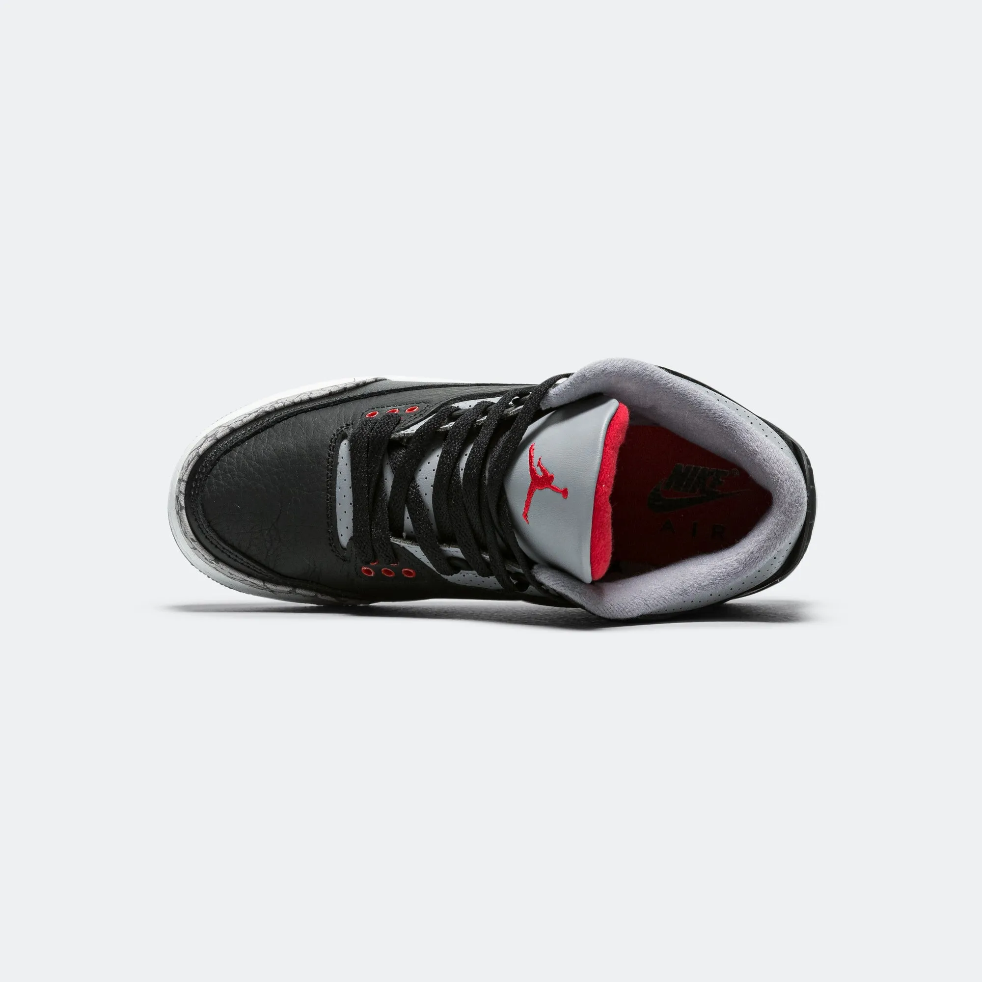 Quick Comfort Air Jordan 3 Retro (GS) - Black/Fire Red-Cement Grey-Summit White