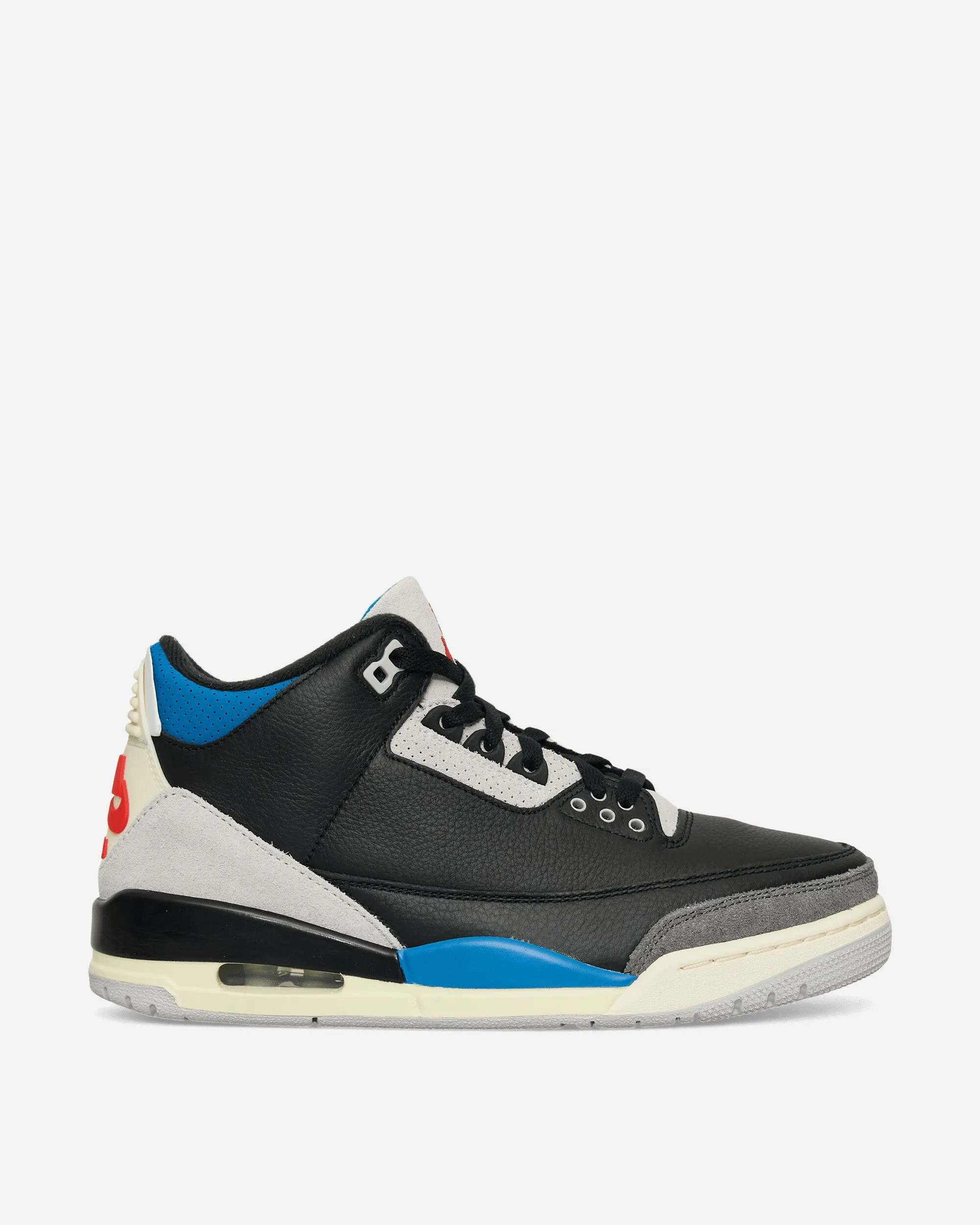 Air Jordan 3 Retro OG 'Rare Air' Sneakers Black / Chile Red / Military Blue Indoor Wear
