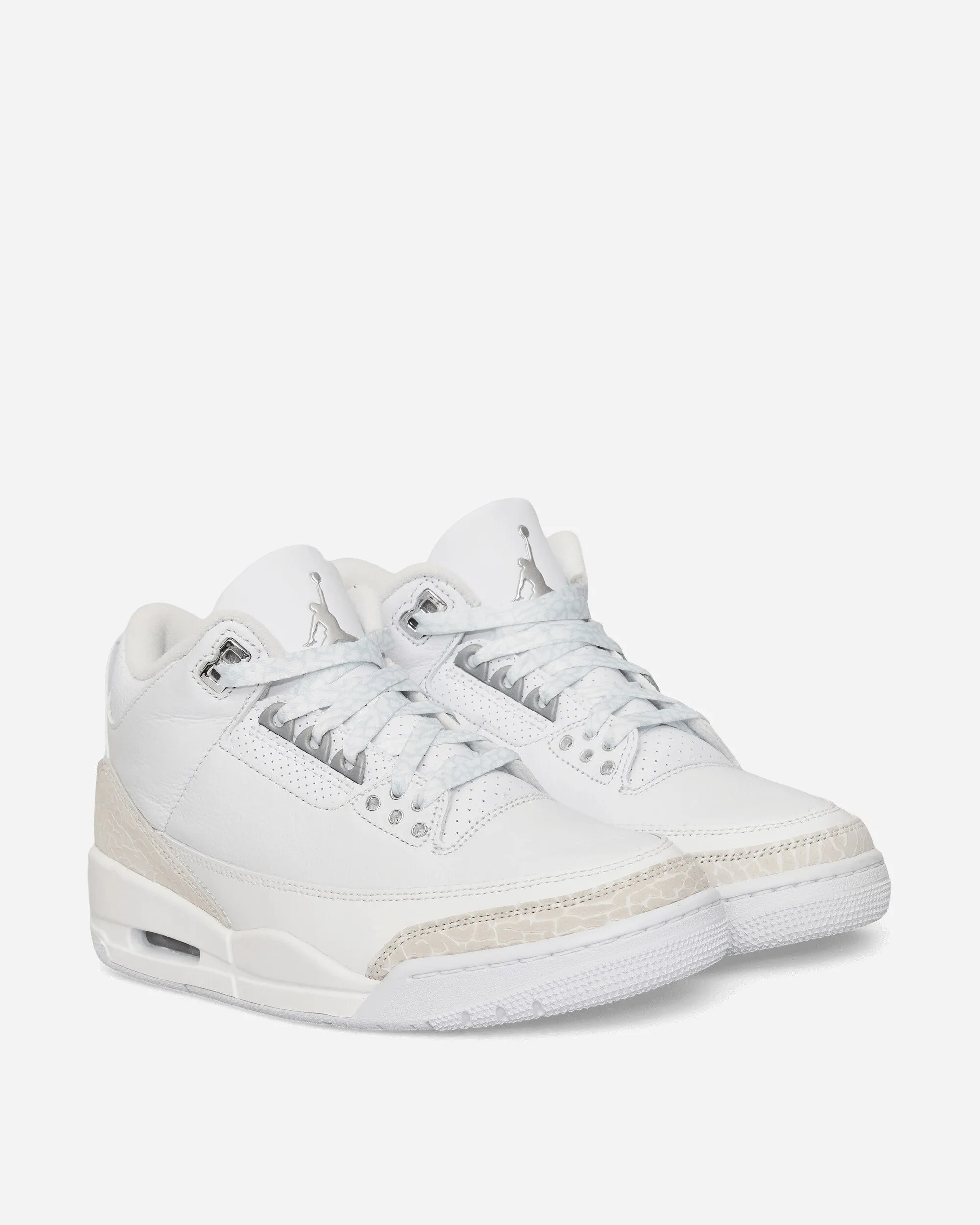 Leap Run Air Jordan 3 Retro Sneakers White / Silver