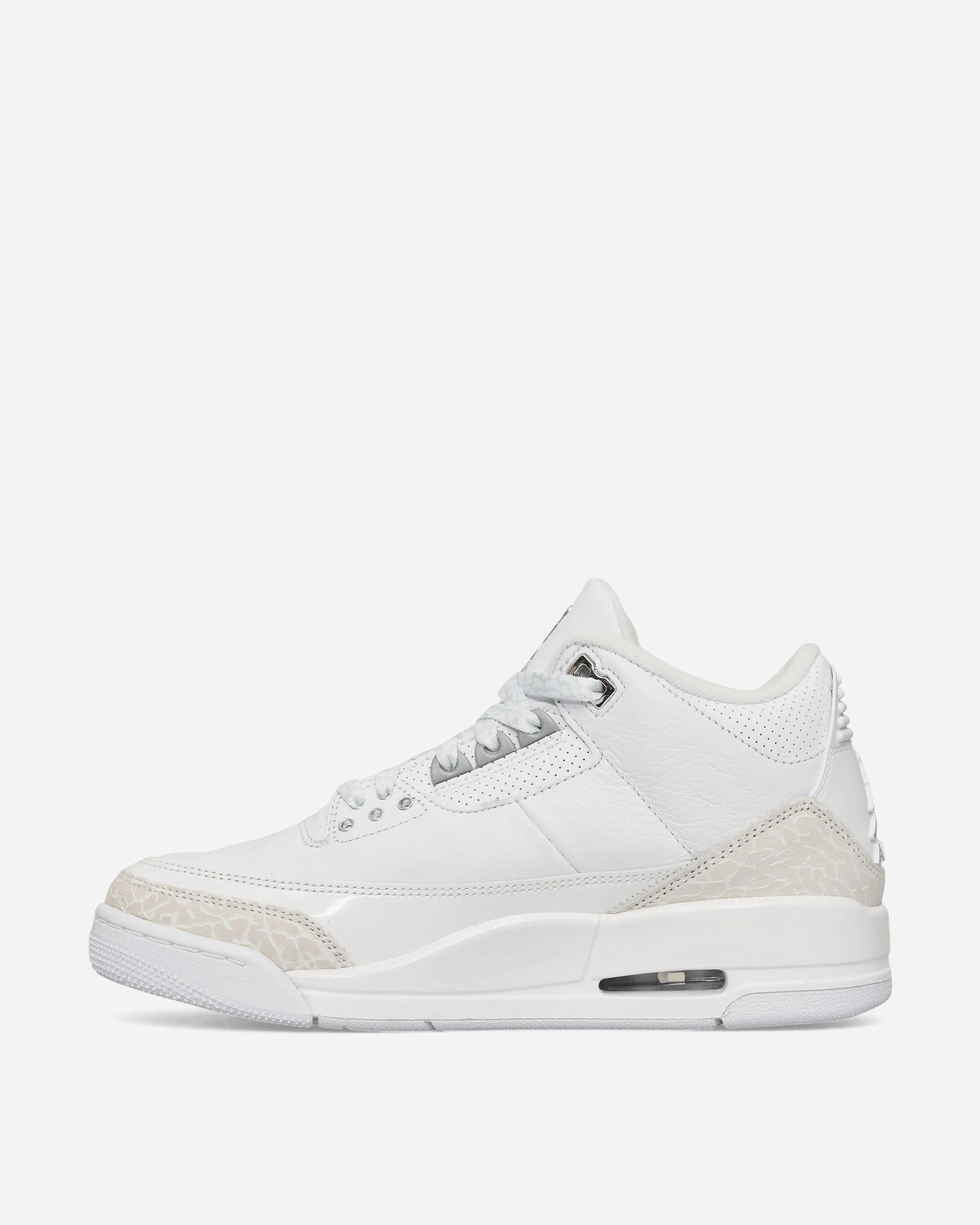 Soft Landing Test Step Air Jordan 3 Retro Sneakers White / Silver