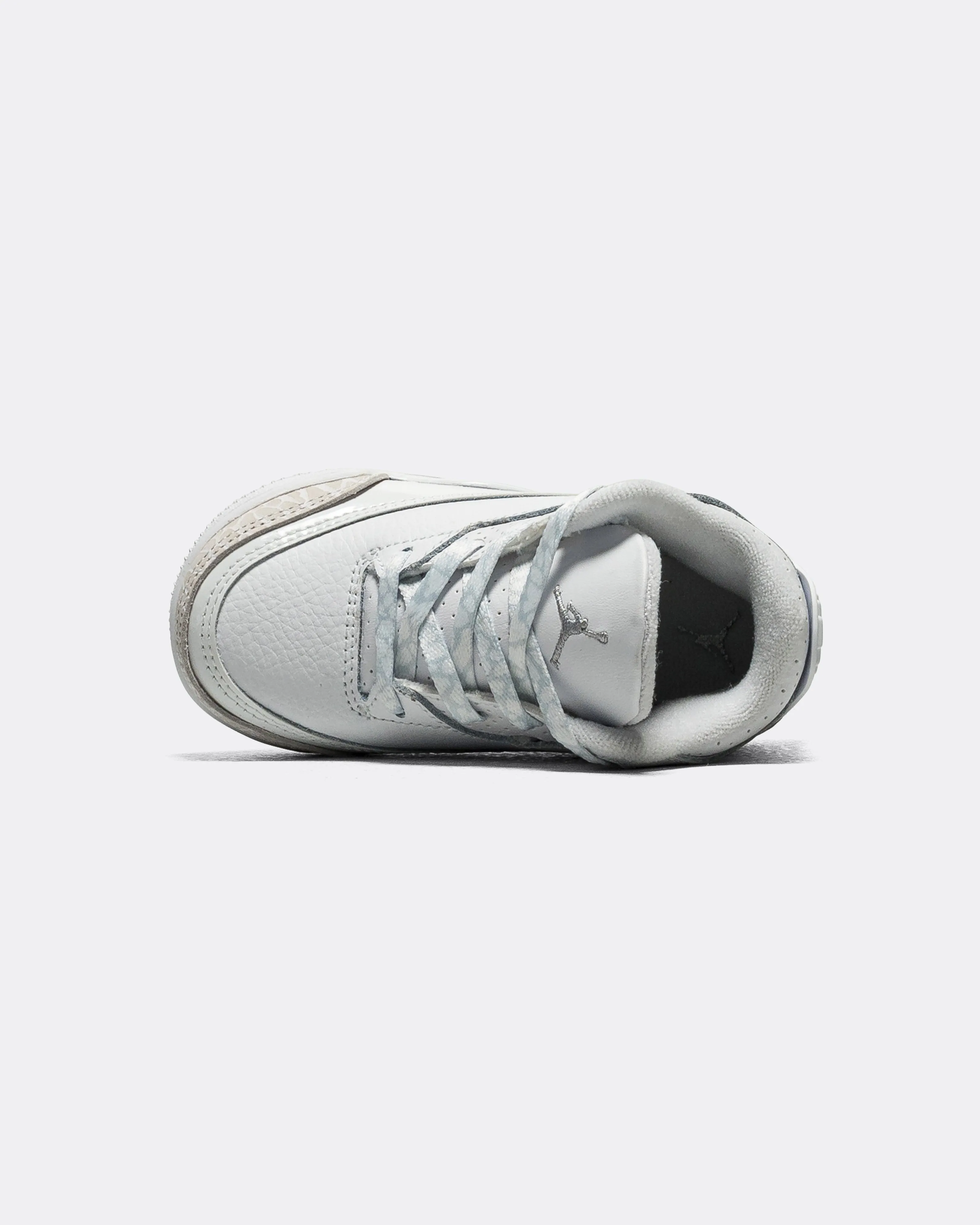 Air Jordan 3 Retro (TD) - White/Metallic Silver-White Energy Flow Pure Lines