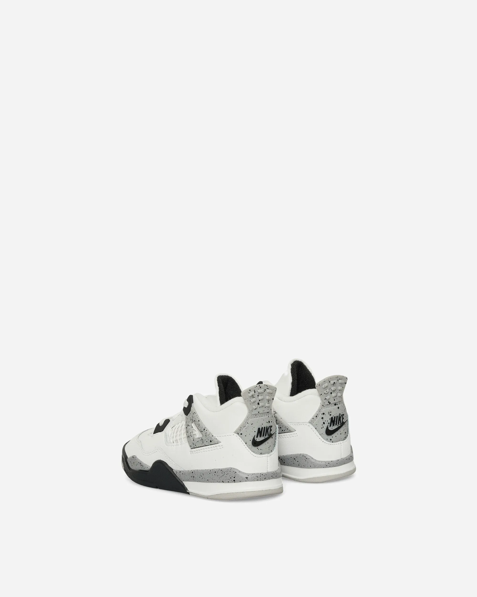 Air Jordan 4 (TD) Sneakers White Cement Zip Closure