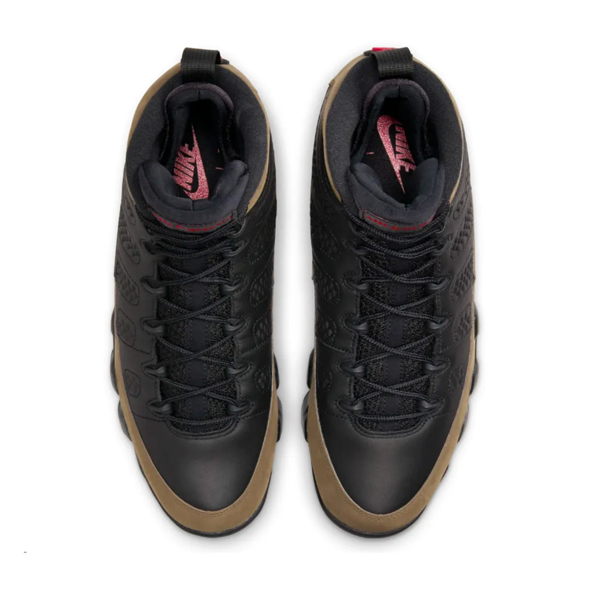 Air Jordan 9 Retro 'Olive' Luxurious Feel Structured Design