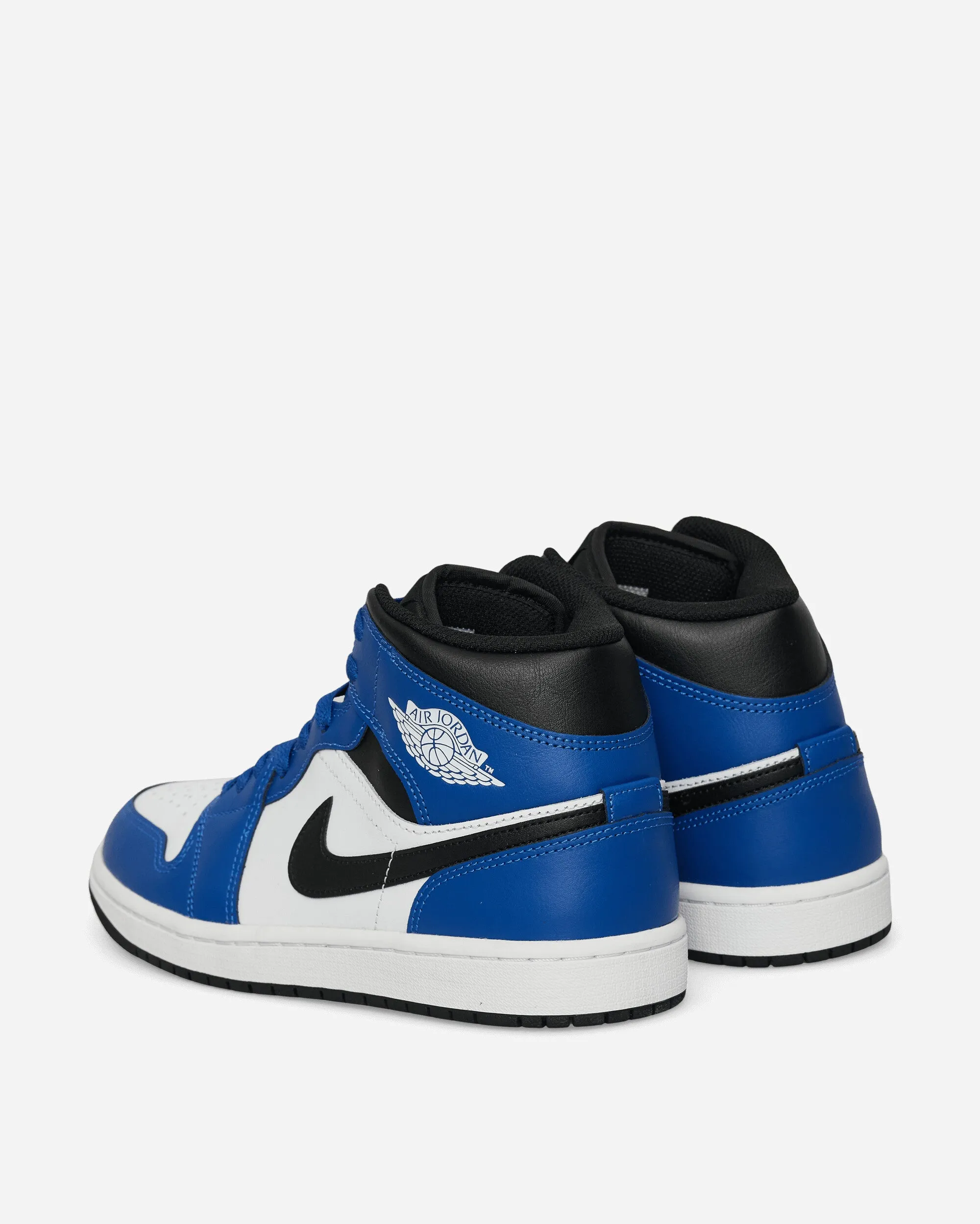 Air Jordan 1 Mid Sneakers Game Royal / White / Black Warm Liner