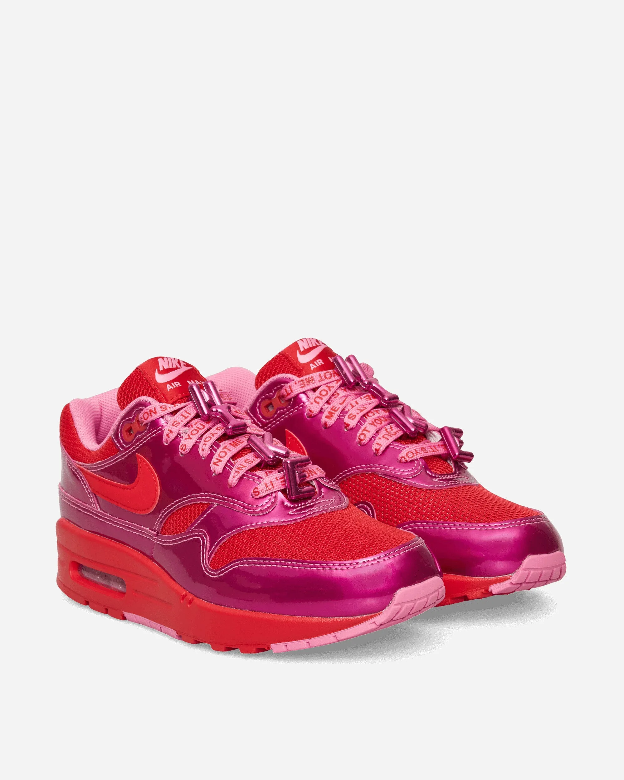 Air Max 1 Premium Sneakers Playful Pink / University Red No Rub Steady Stride
