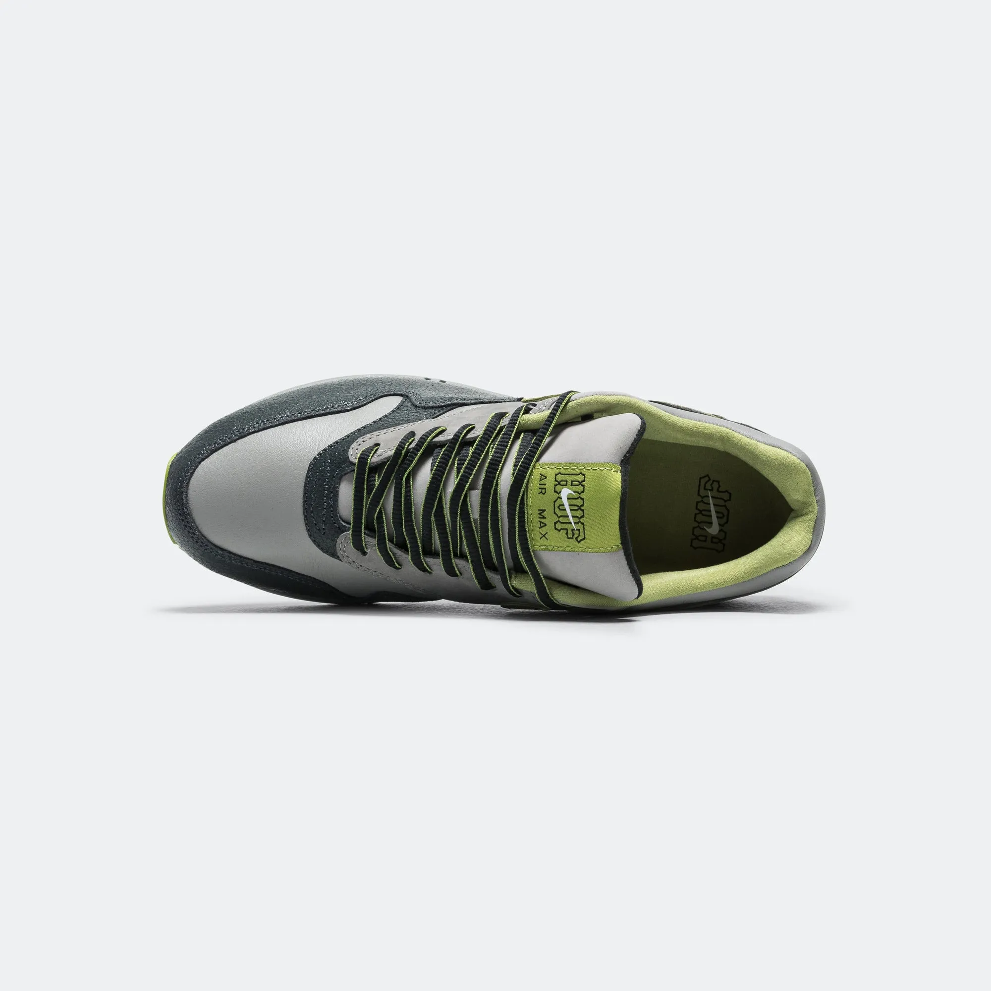 Air Max 1 STR x HUF - Anthracite/Pear-Medium Grey-Flat Pewter Structured shock absorption Zero Drop Platforms