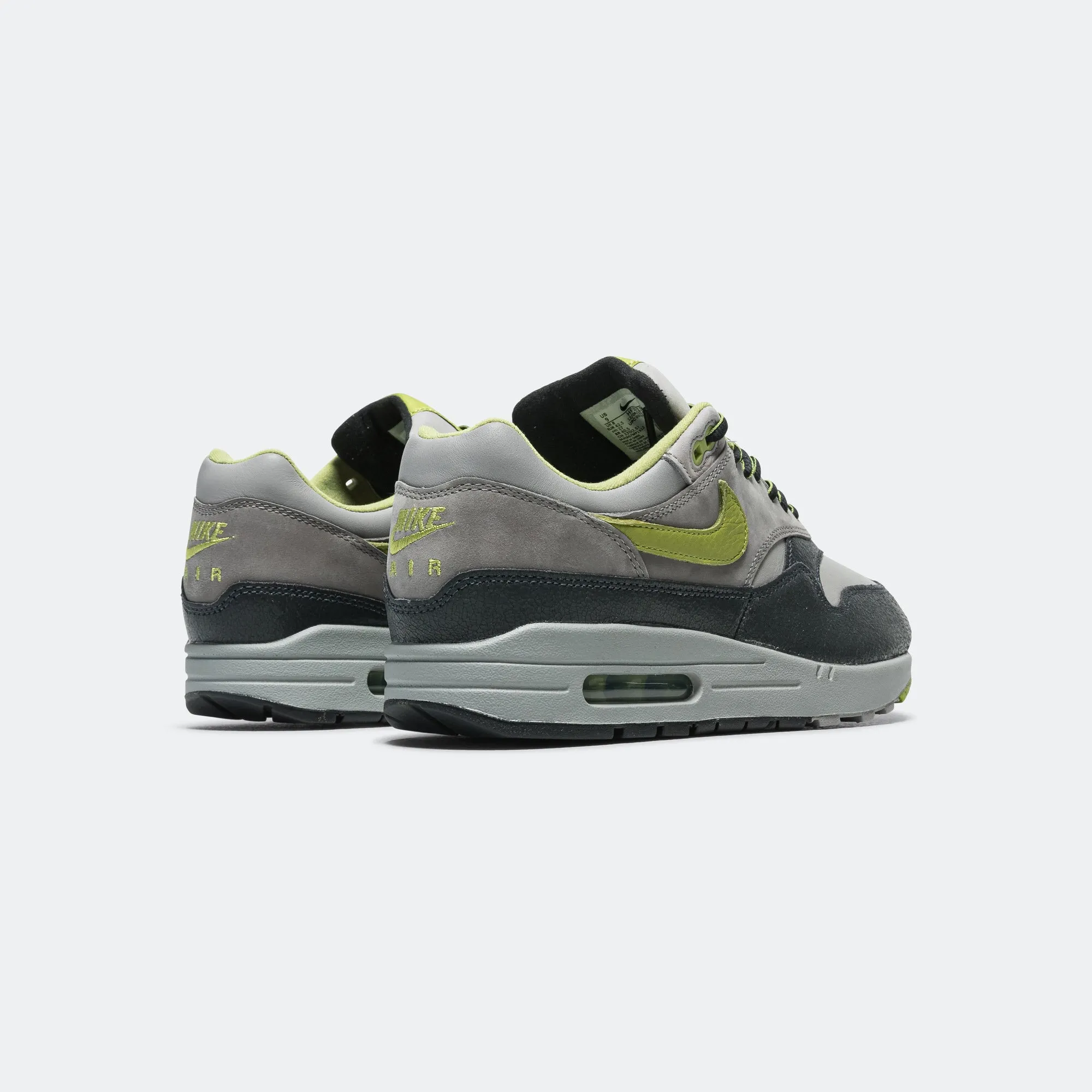 Injection Molded Construction Air Flow Channels Air Max 1 STR x HUF - Anthracite/Pear-Medium Grey-Flat Pewter