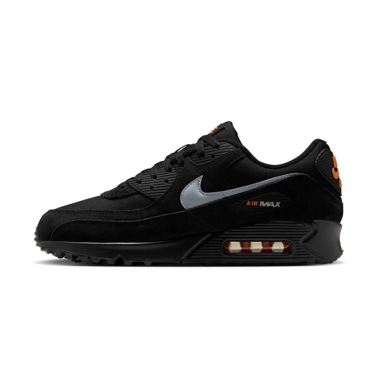 Air Max 90 'Black Total Orange' Cushion Footbed