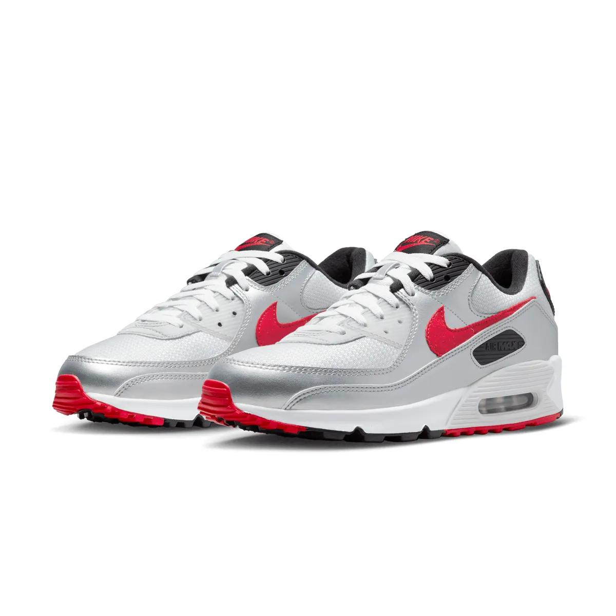 Quick Dry Materials Built For Motion Air Max 90 Icons 'Silver Bullet'