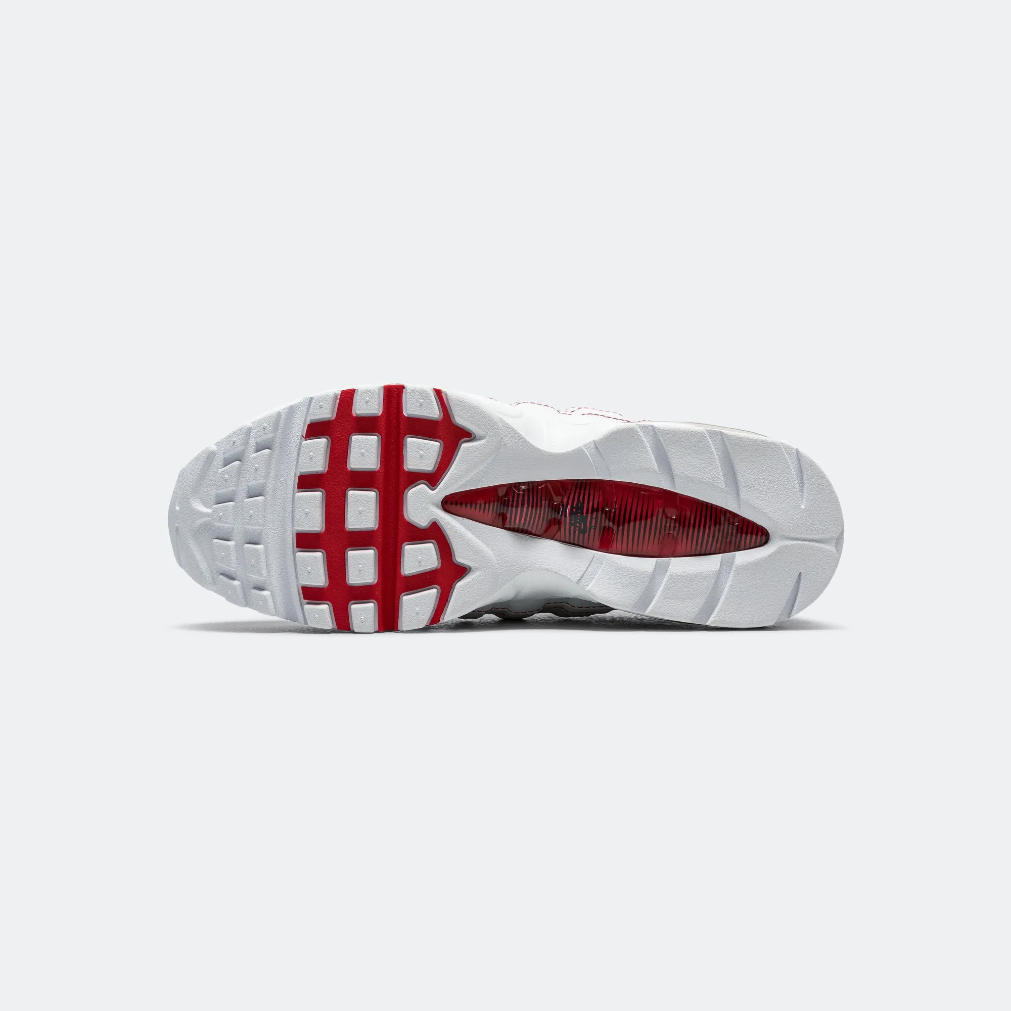 Air Max 95 OG - White/University Red-Wolf Grey Walking Focus