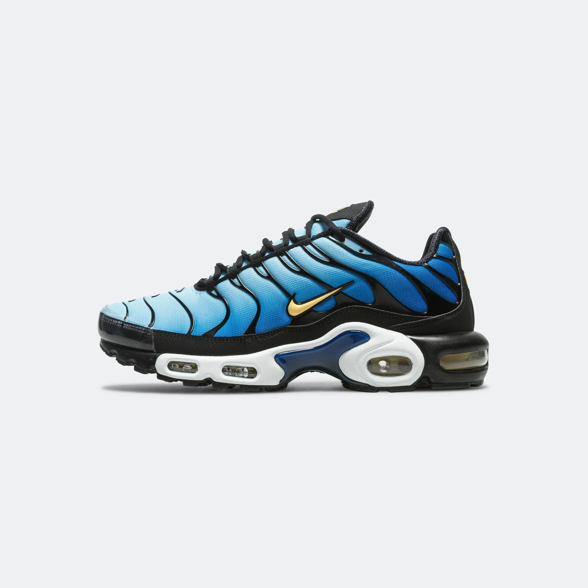 Gel Infused Cushioning Air Max Plus - Black/Chamois-Sky Blue-Hyper Blue