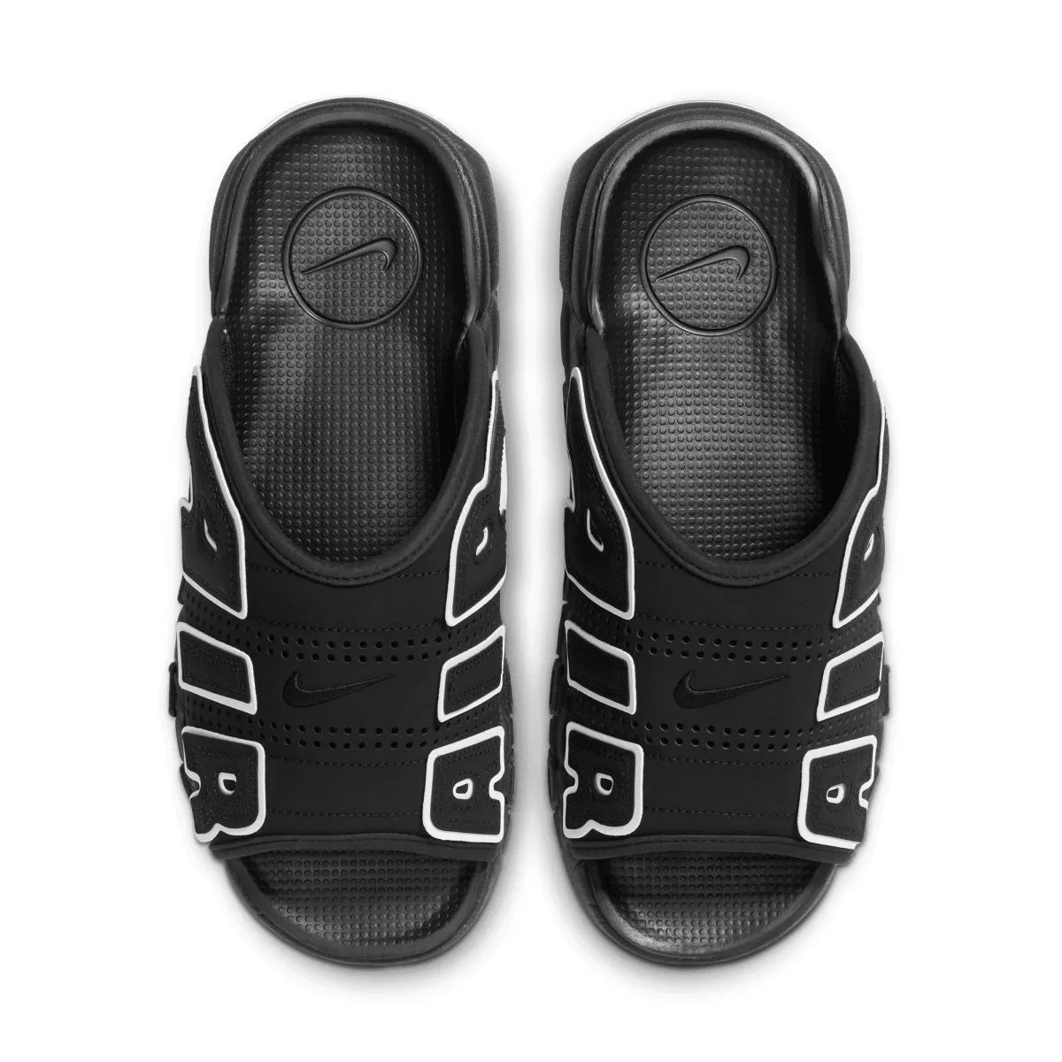 Air More Uptempo Slide 'Black' Designer Sneakers Vibrant fit