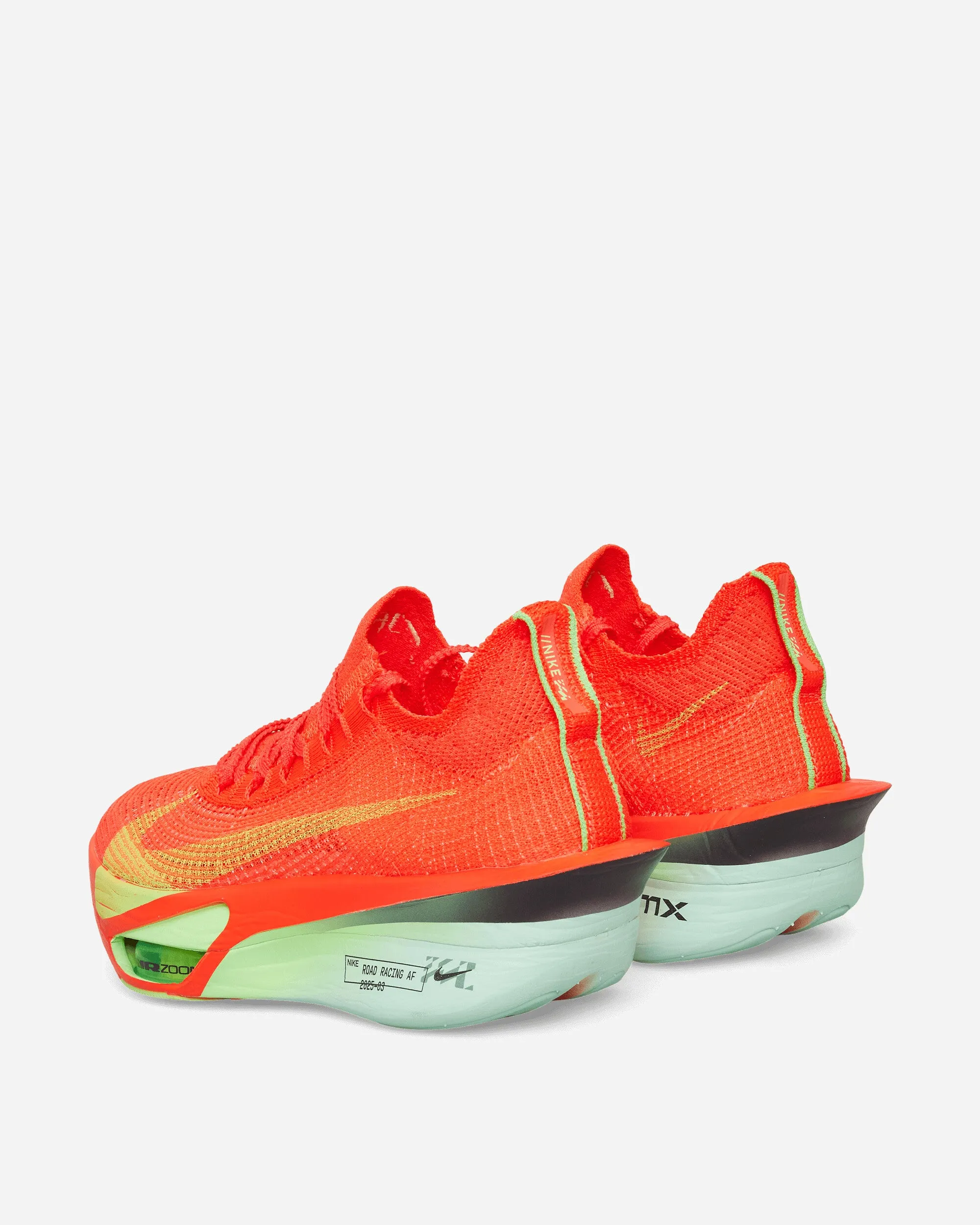 Air Zoom Alphafly 3 Sneakers Bright Crimson / Lime Blast Slip On Style