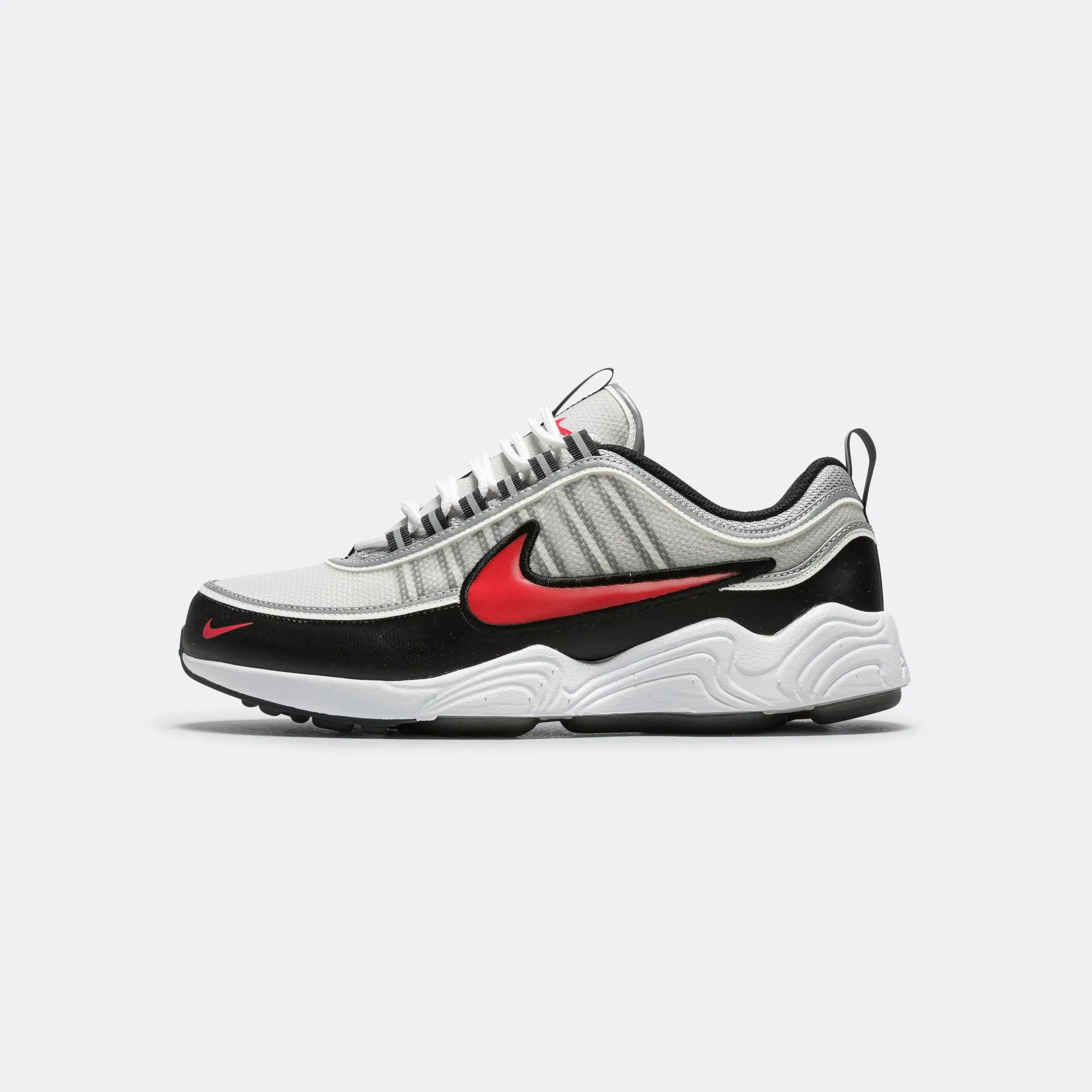 Everyday Sport Every Occasion Air Zoom Spiridon - Metallic Silver/Sport Red-Black-White
