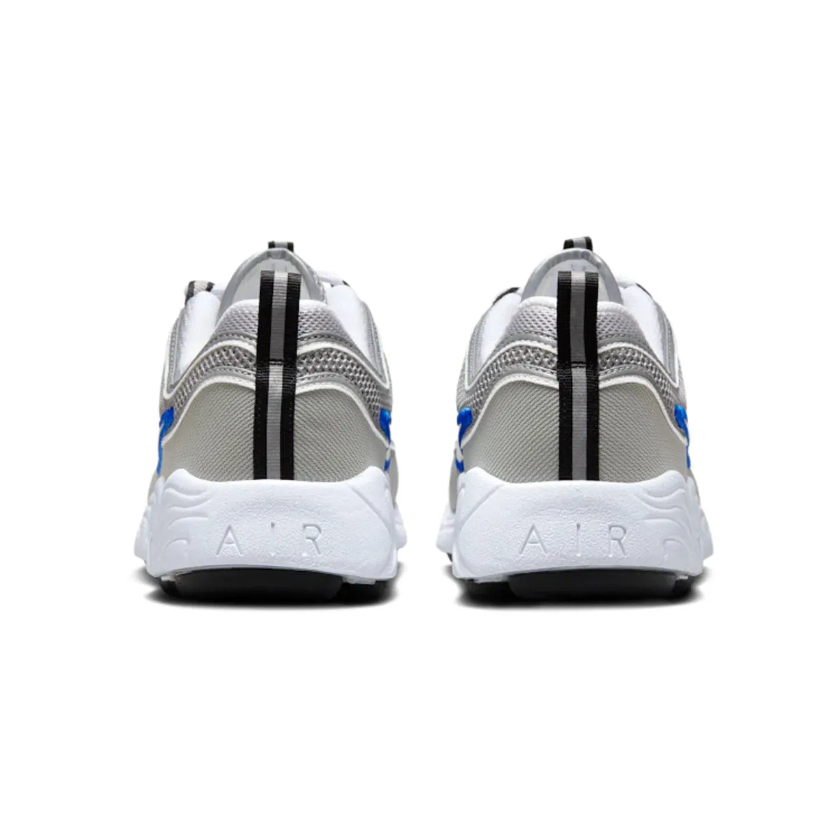 Move Natural Synthetic Leather Panels Air Zoom Spiridon SP 'Metallic Silver Signal Blue'