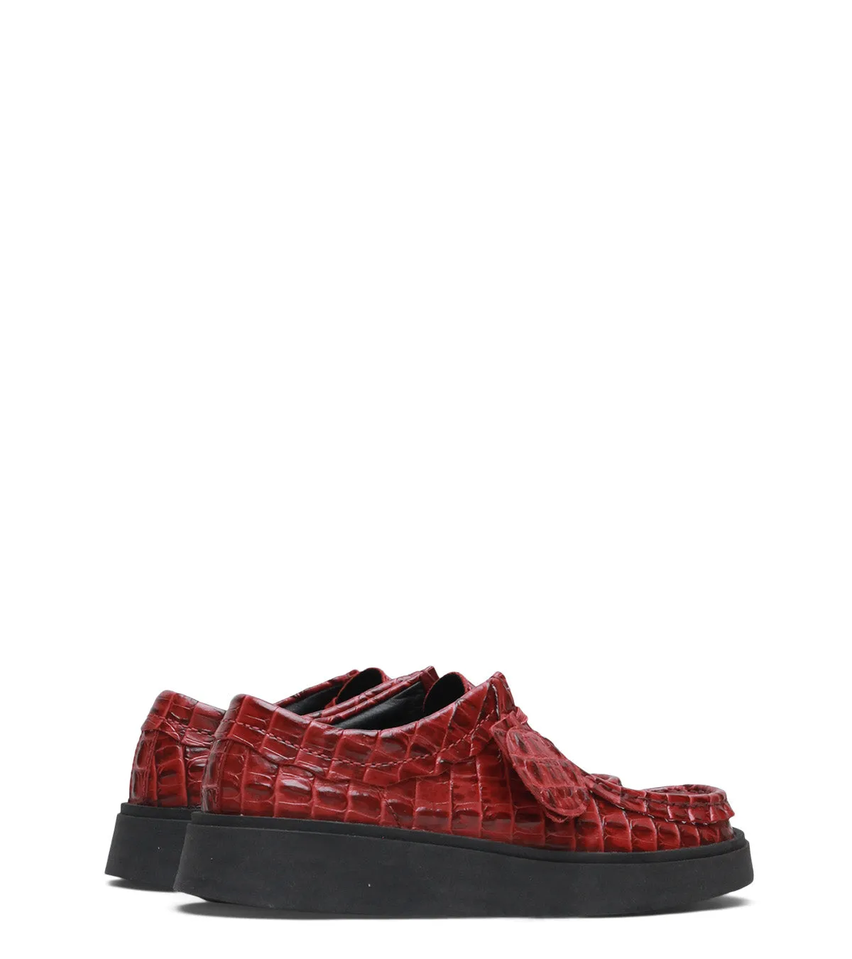 Clarks x Martine Rose Women's Cur Torview Burgundy Leather most cushioned Refined Ease