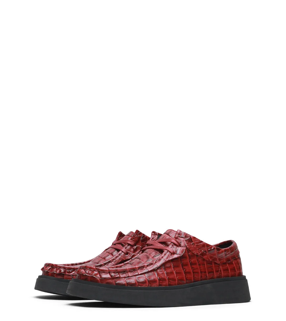 Clarks x Martine Rose Women's Cur Torview Burgundy Leather least classic