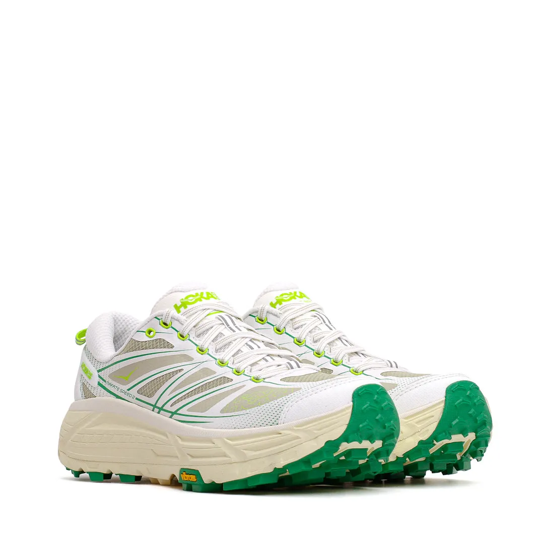 Hoka One One Unisex Mafate Speed 2 White Fresh Cut Grass 1126851-WTFR Gentle Fit Work Travel