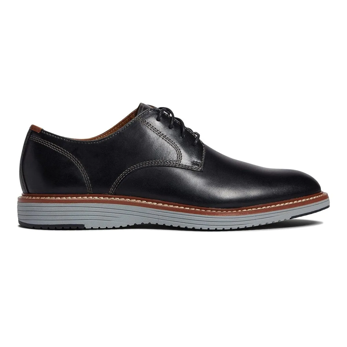 Johnston & Murphy Men's Upton Plain Toe Black Full Grain Any Weather