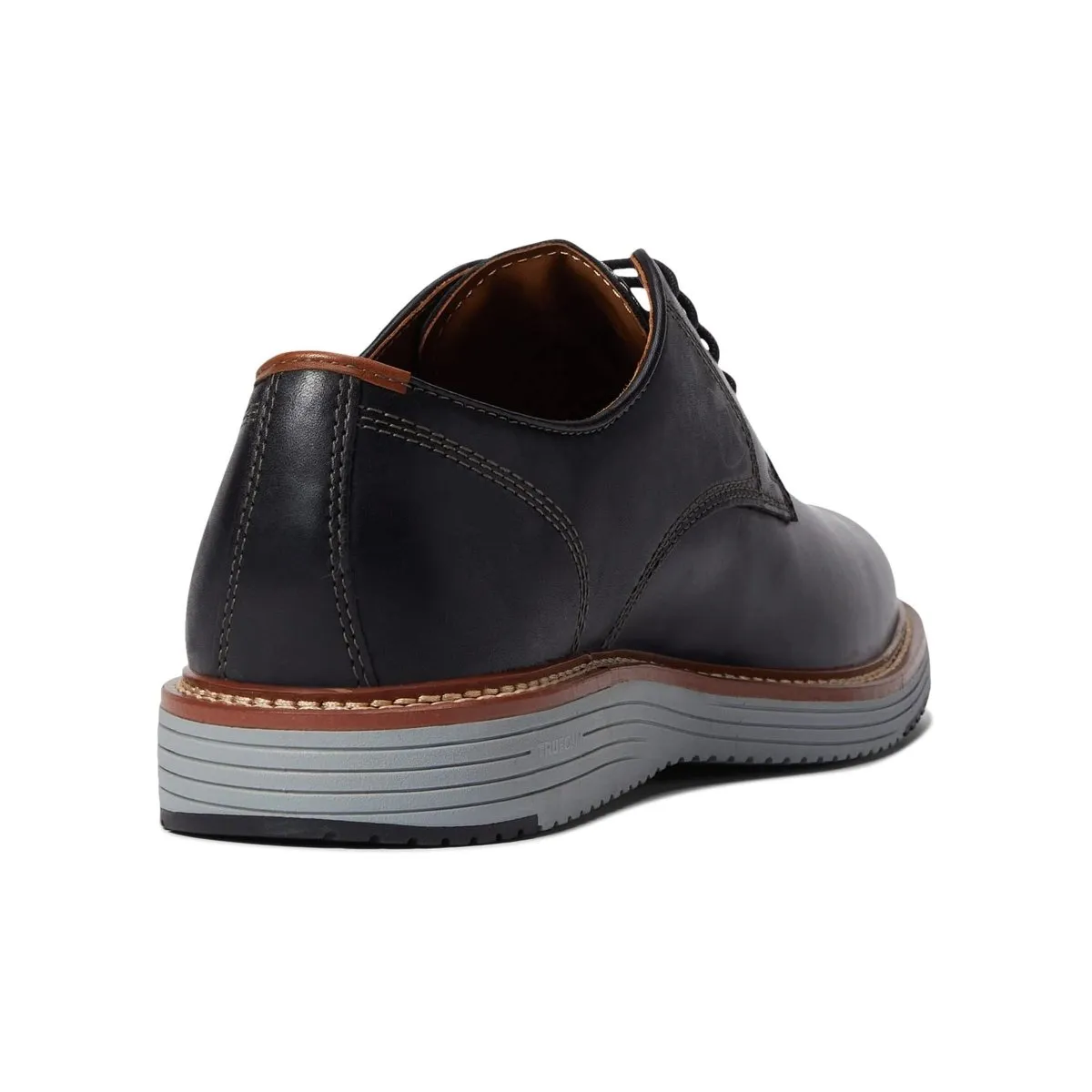 Johnston & Murphy Men's Upton Plain Toe Black Full Grain Ergonomic Shape Medit Cool