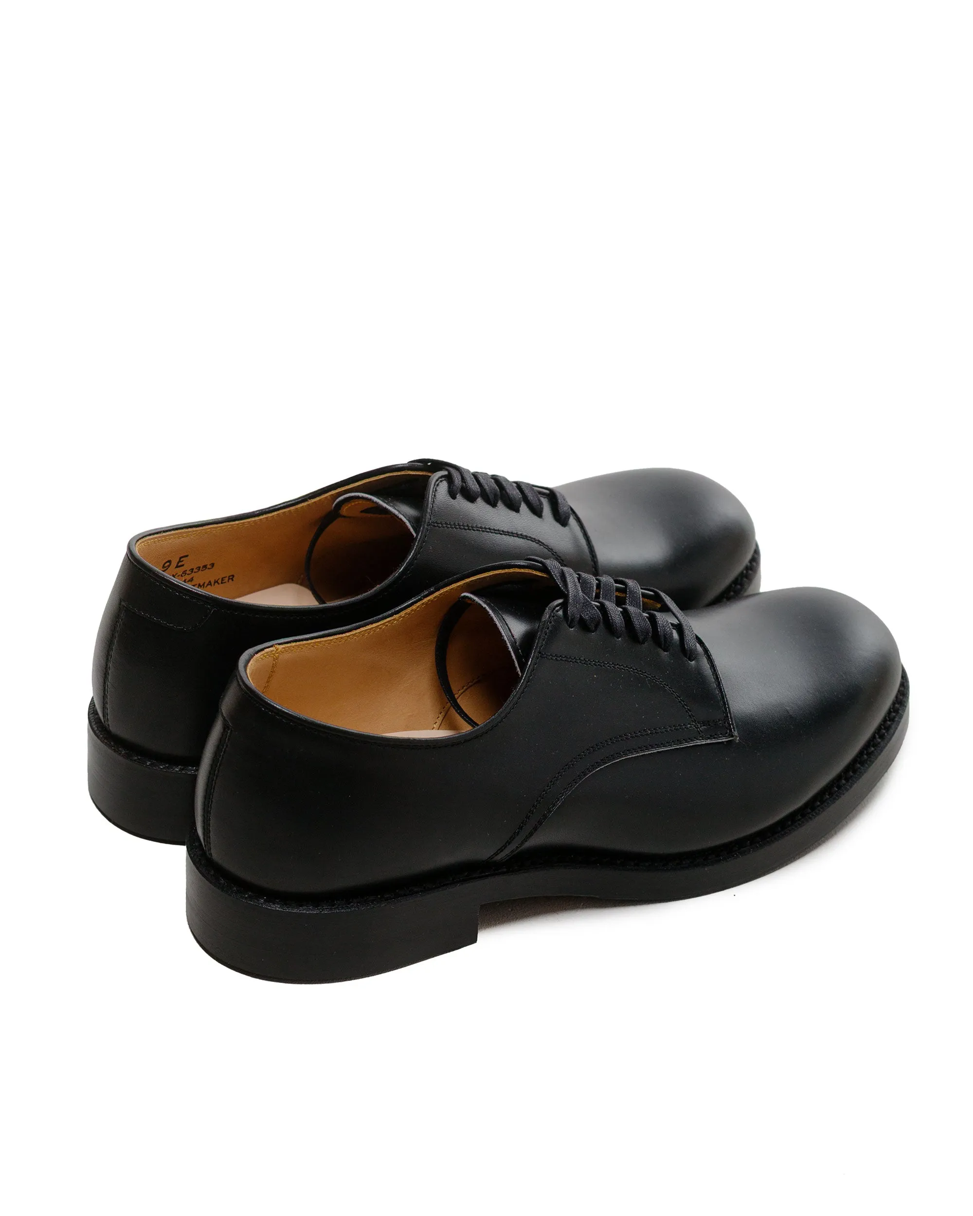 Long Wear John Lofgren Bootmaker USN Low Quarter Shoes French Calfskin Black