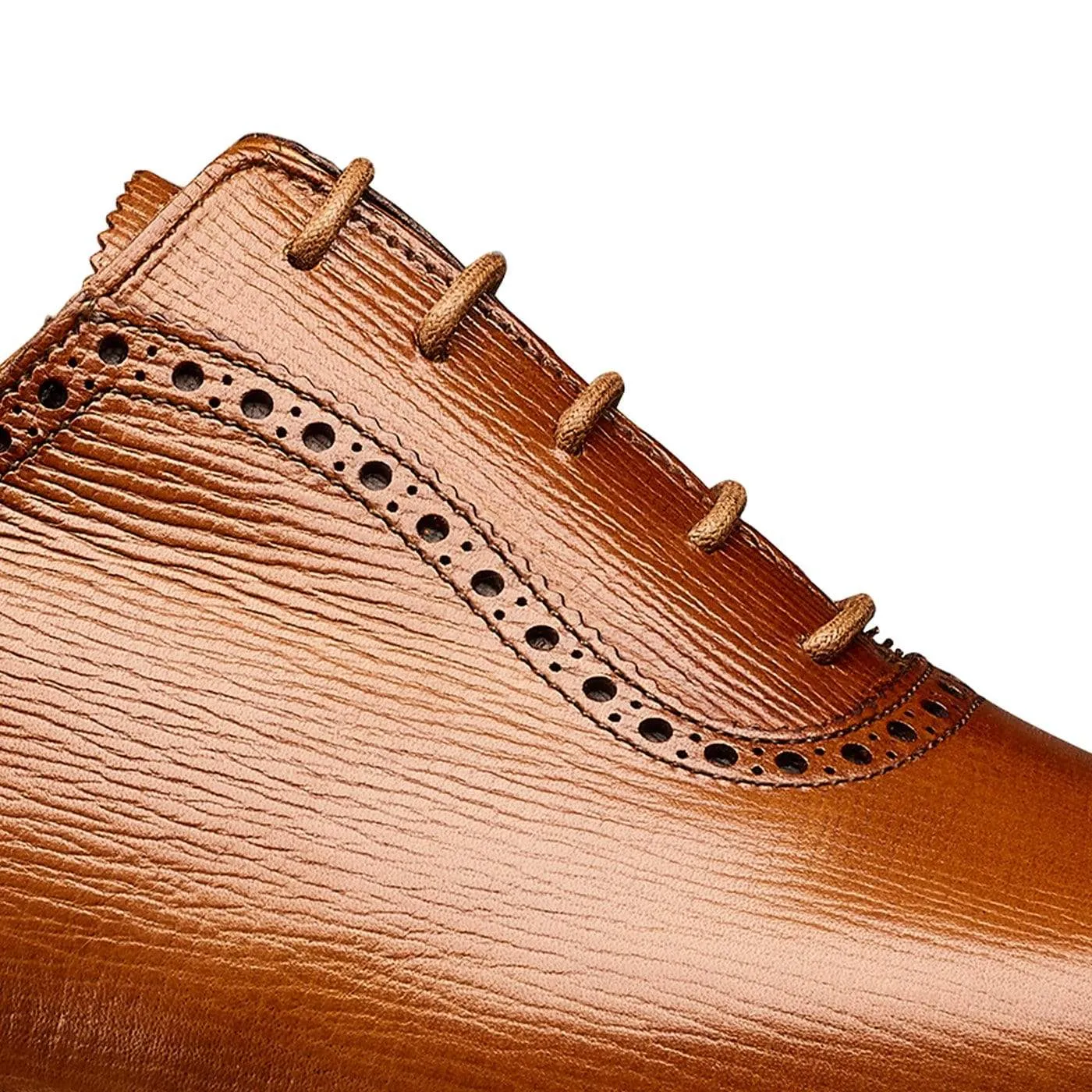 Albany 4 Tan Willow Grain Distressed Oxfords