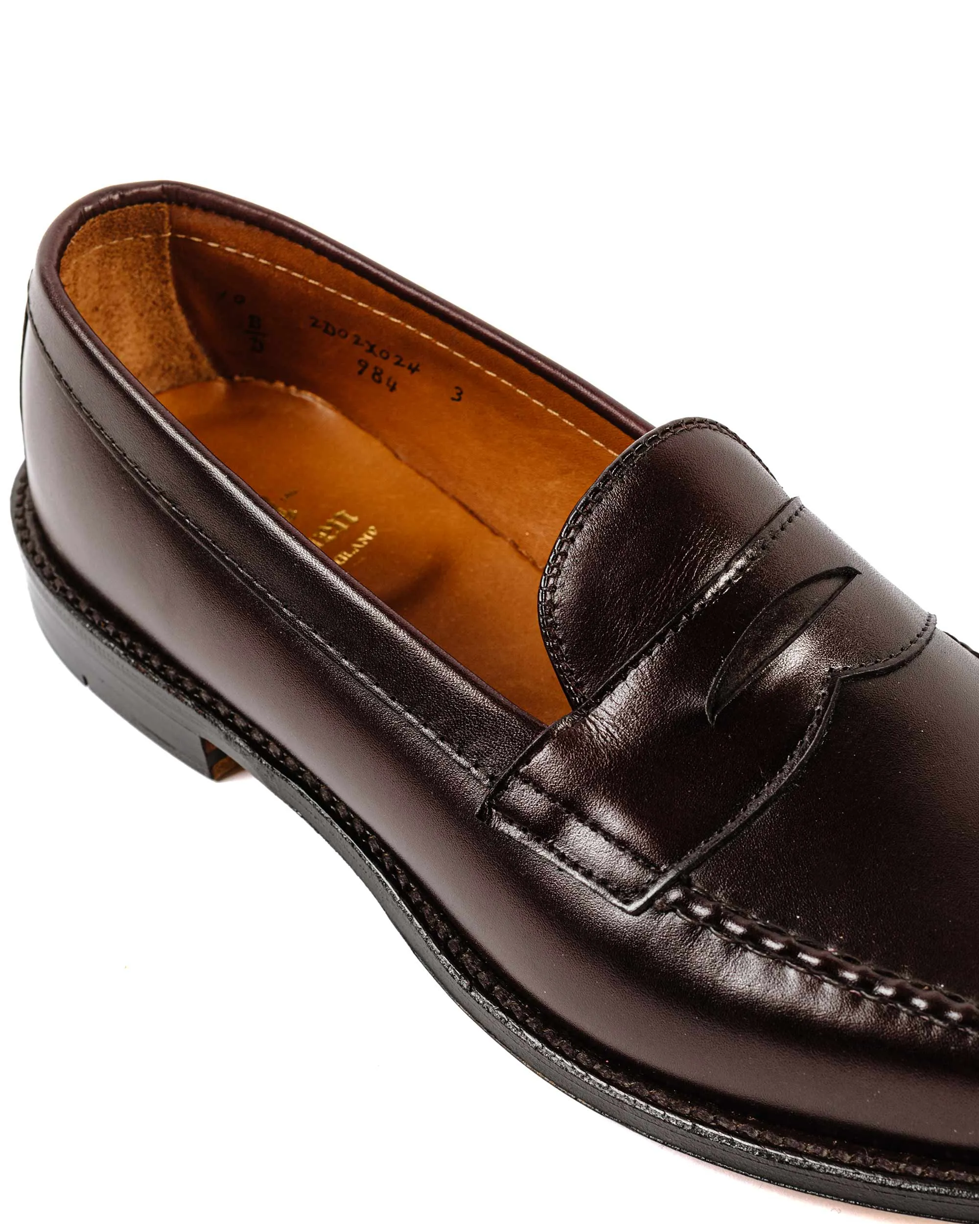 Casual Performance Alden Leisure Handsewn Burgundy Calfskin 984