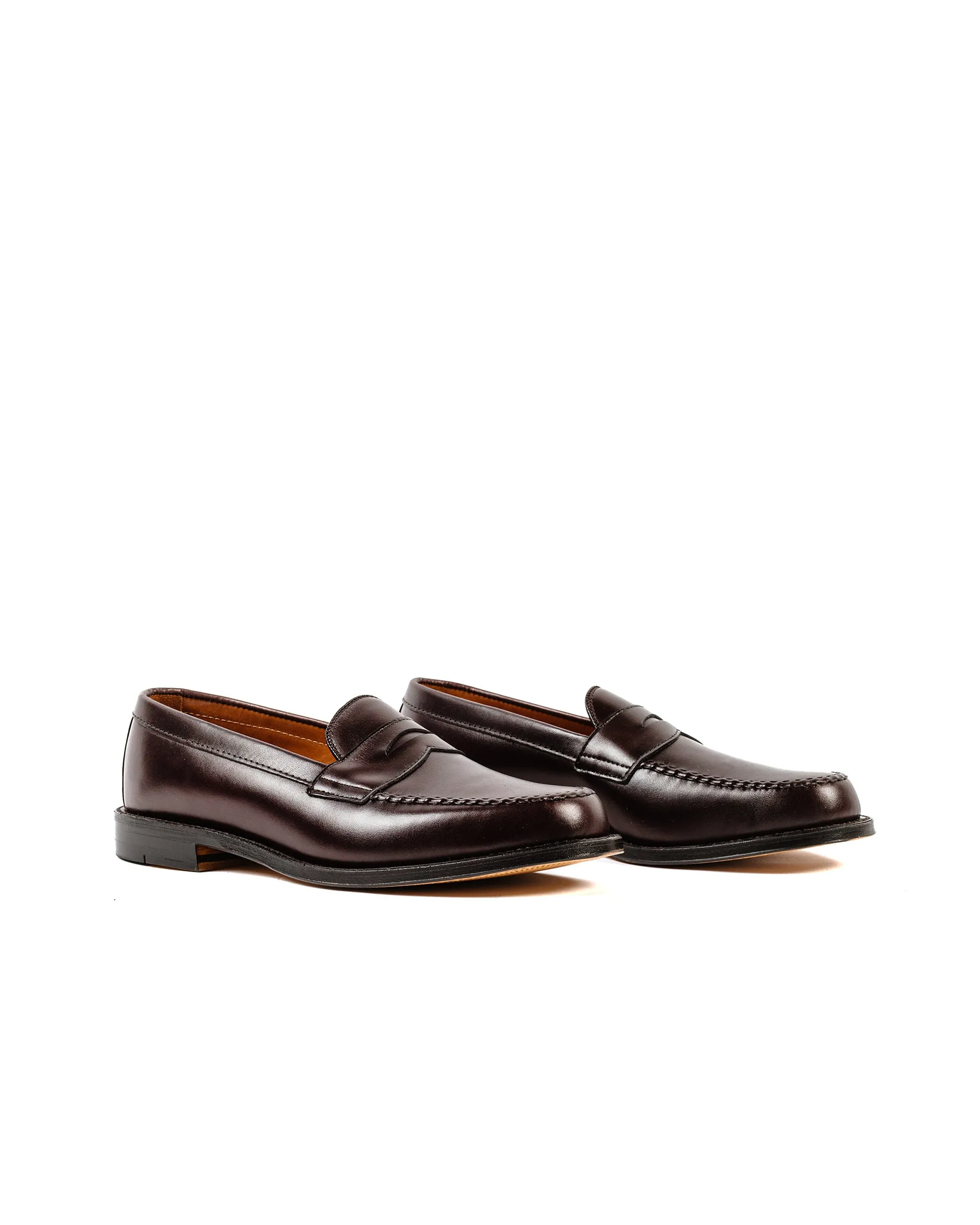 Alden Leisure Handsewn Burgundy Calfskin 984 Leaf Jog Sun Path