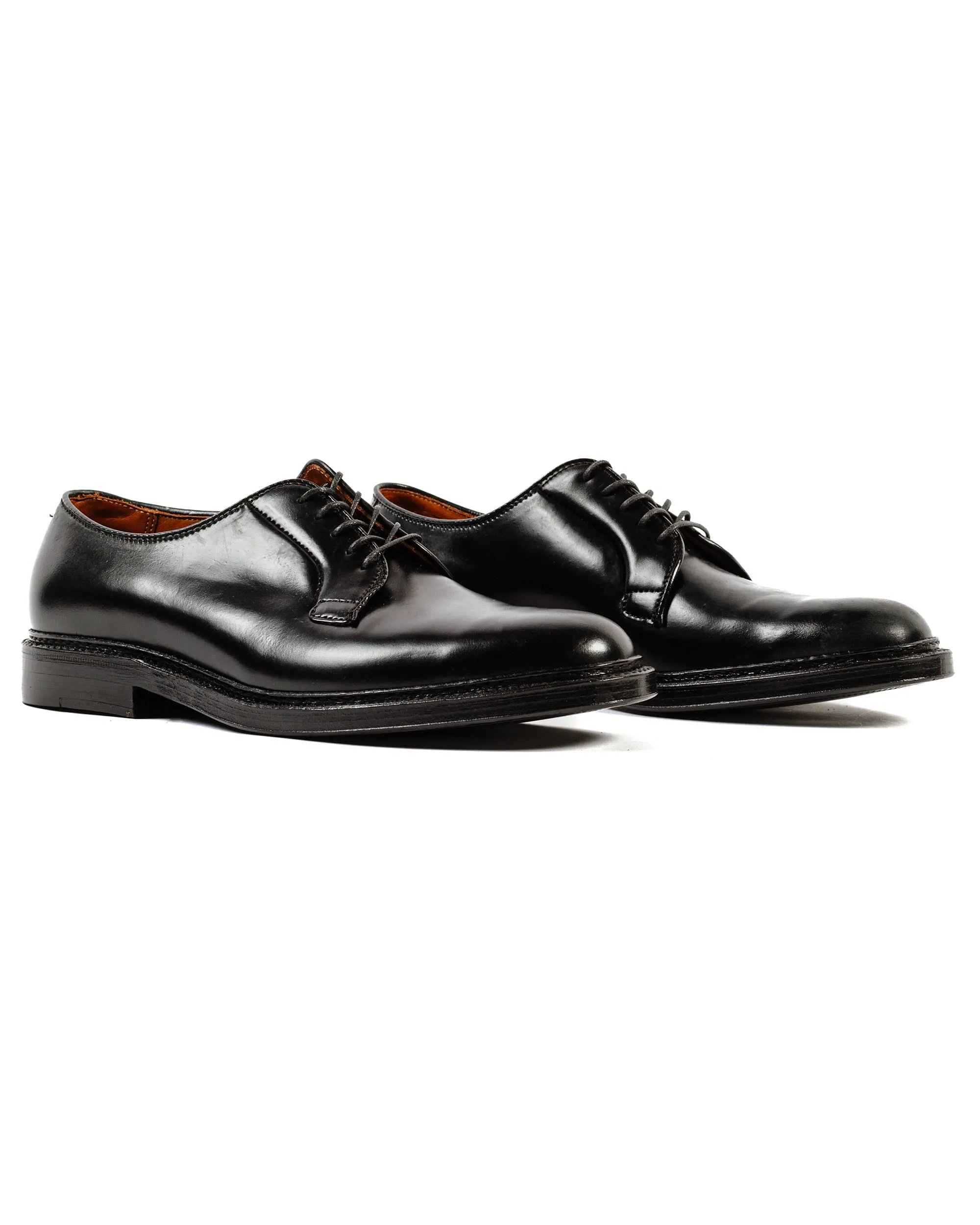 Alden Plain Toe Blucher Black Shell Cordovan 9901 Stage Day Bus stop