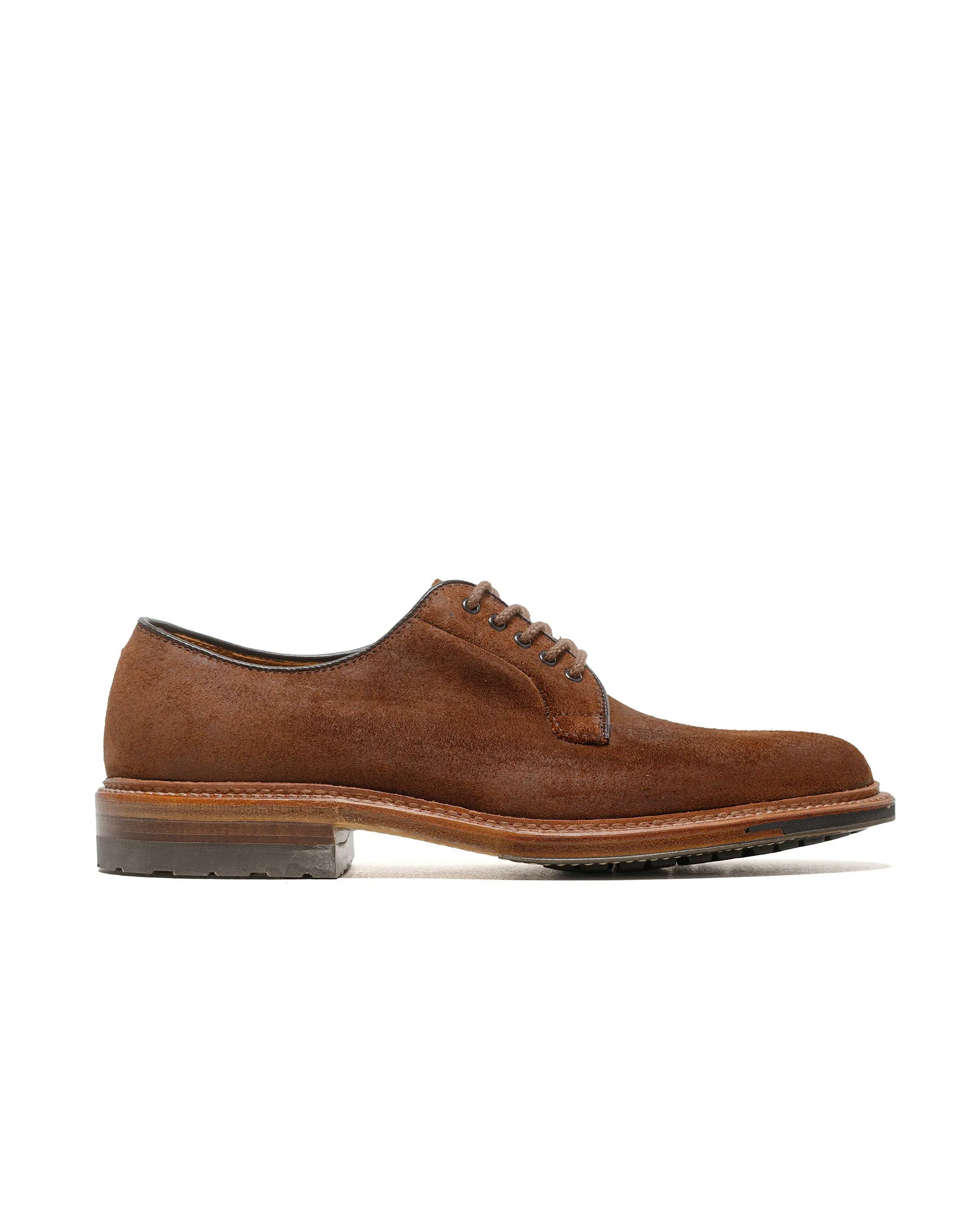 Spin Hike Alden Plain Toe Blucher Reverse Tobacco Chamois 9474C
