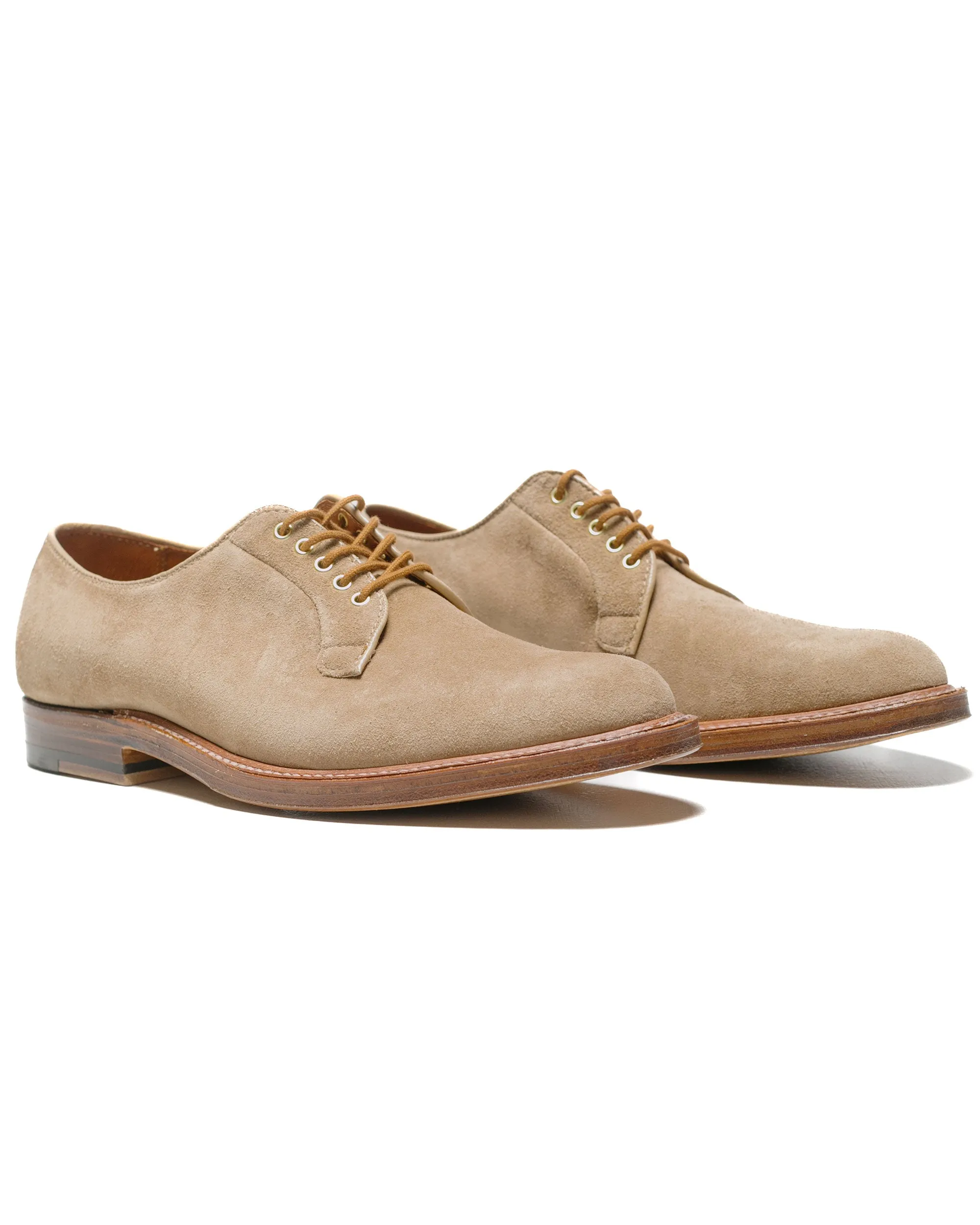 Alden Plain Toe Blucher Tan Suede G2401 Fun run