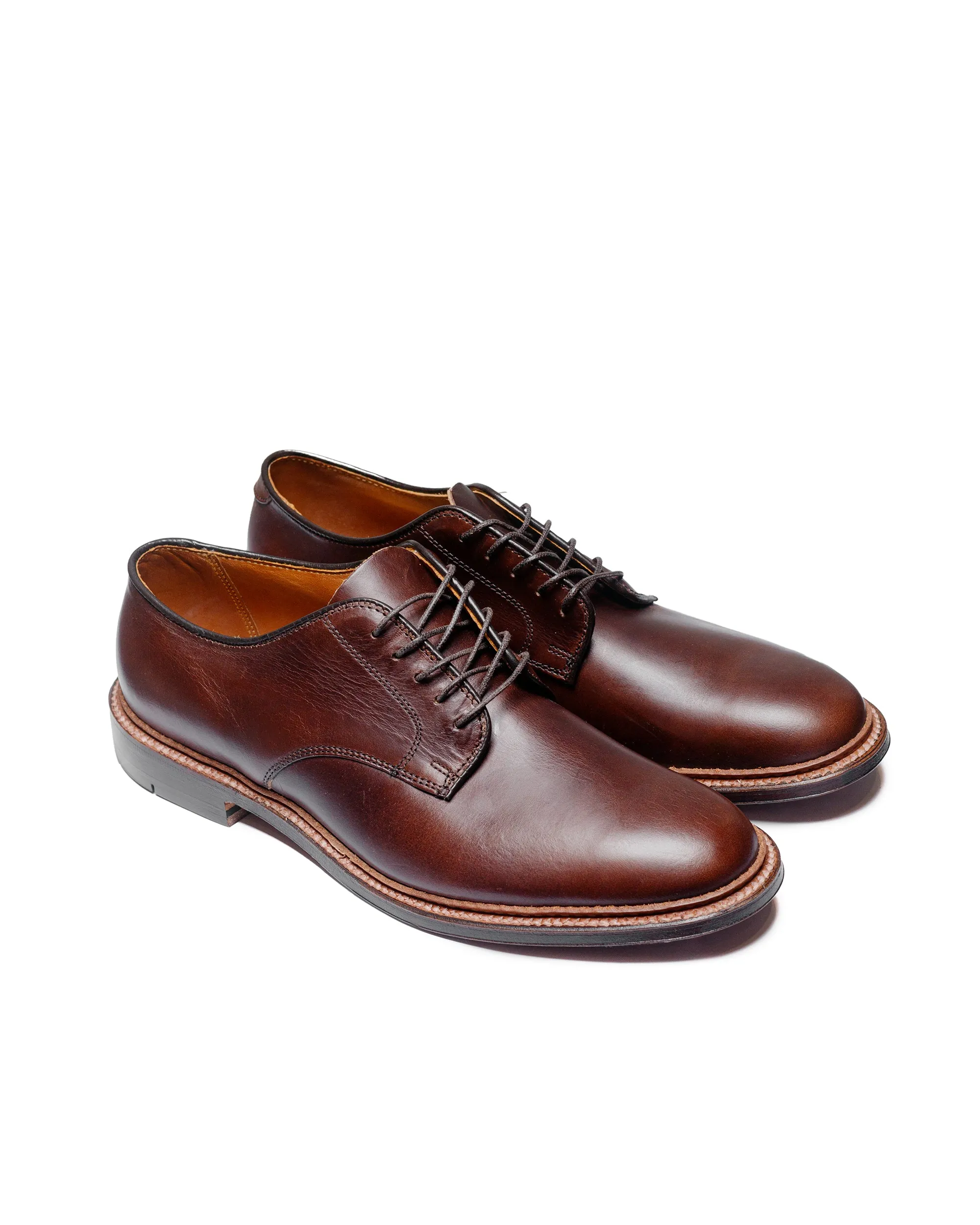 Canvas Slow Hike Alden Plain Toe Blucher Unlined Brown Chromexcel 29364F